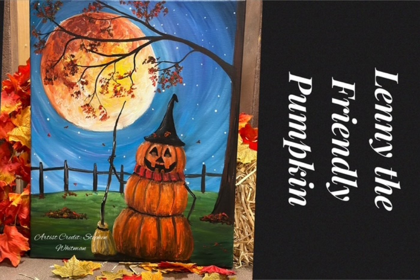 Beyond The Spectrum Wednesday Art Program - Lenny the Halloween Pumpkin Acrylic