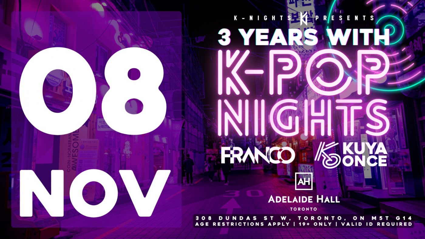3 Years with K-Pop Nights - K-Nights Anniversary Event - K-Pop Dance Party