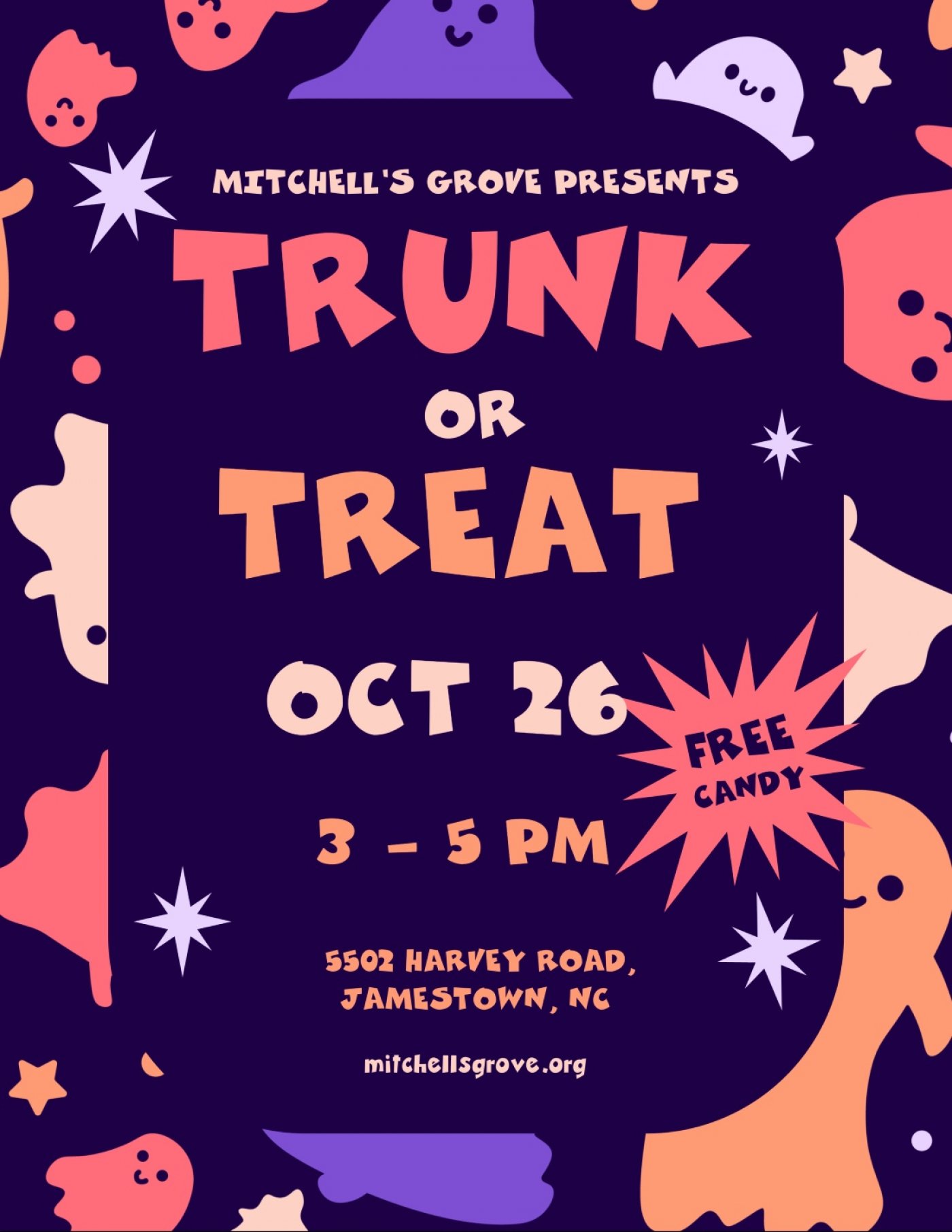 Trunk or Treat at Mitchell\u2019s Grove