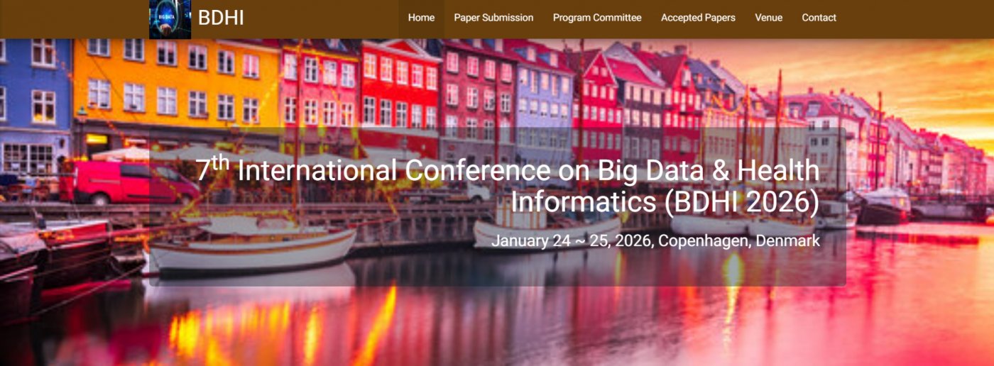 6th International Conference on Big Data & Health Informatics (BDHI 2026)