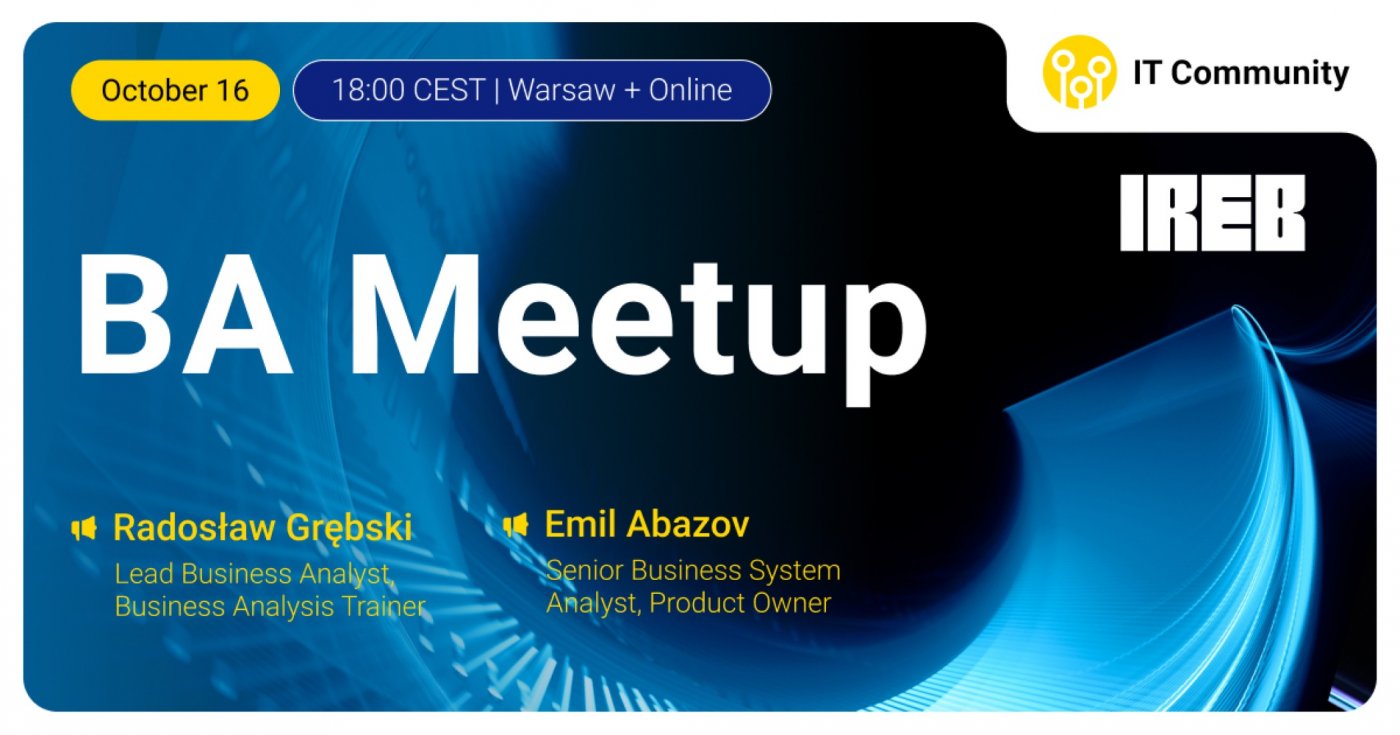 BA Meetup: Andersen IT Community & IREB