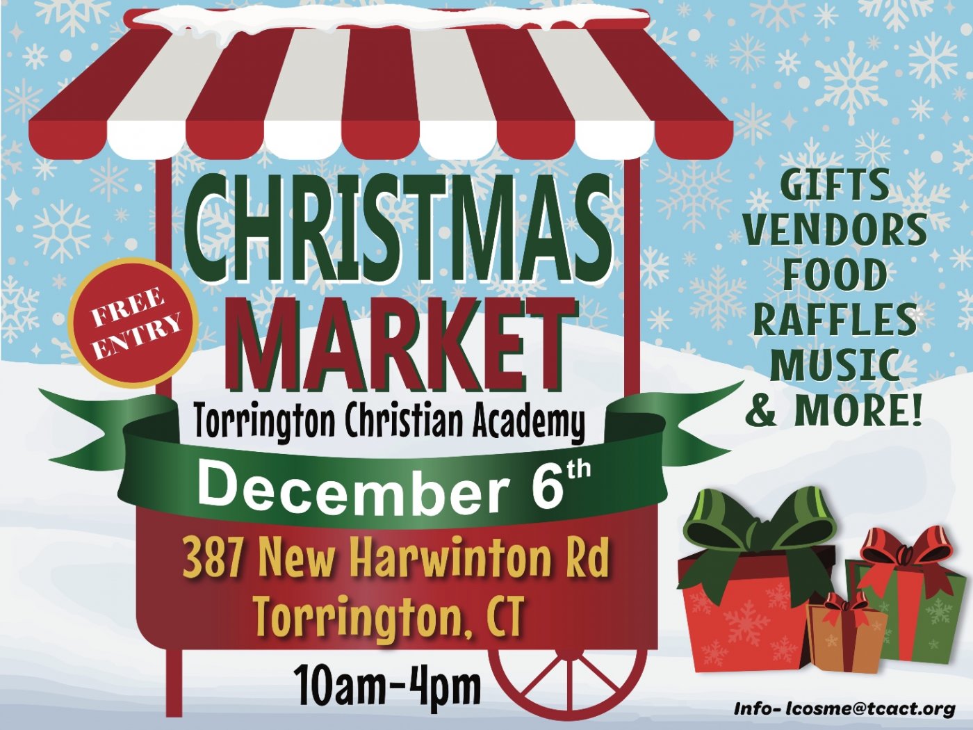 \ud83c\udf84 Torrington Christian Academy, Christmas Market
