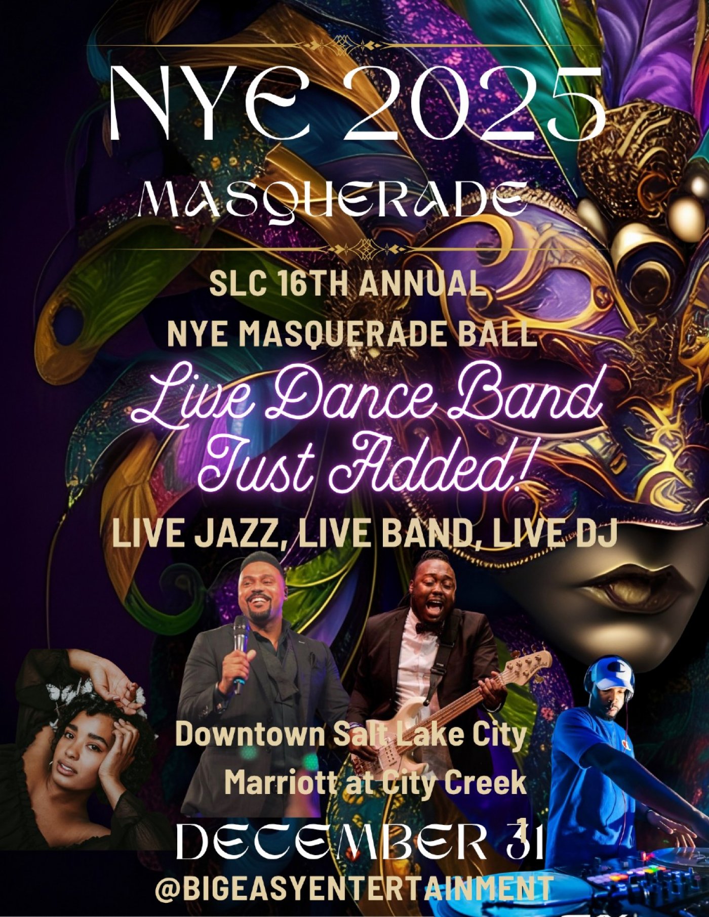 SLC 16TH ANNUAL NEW YEARS EVE MASQUERADE BALL