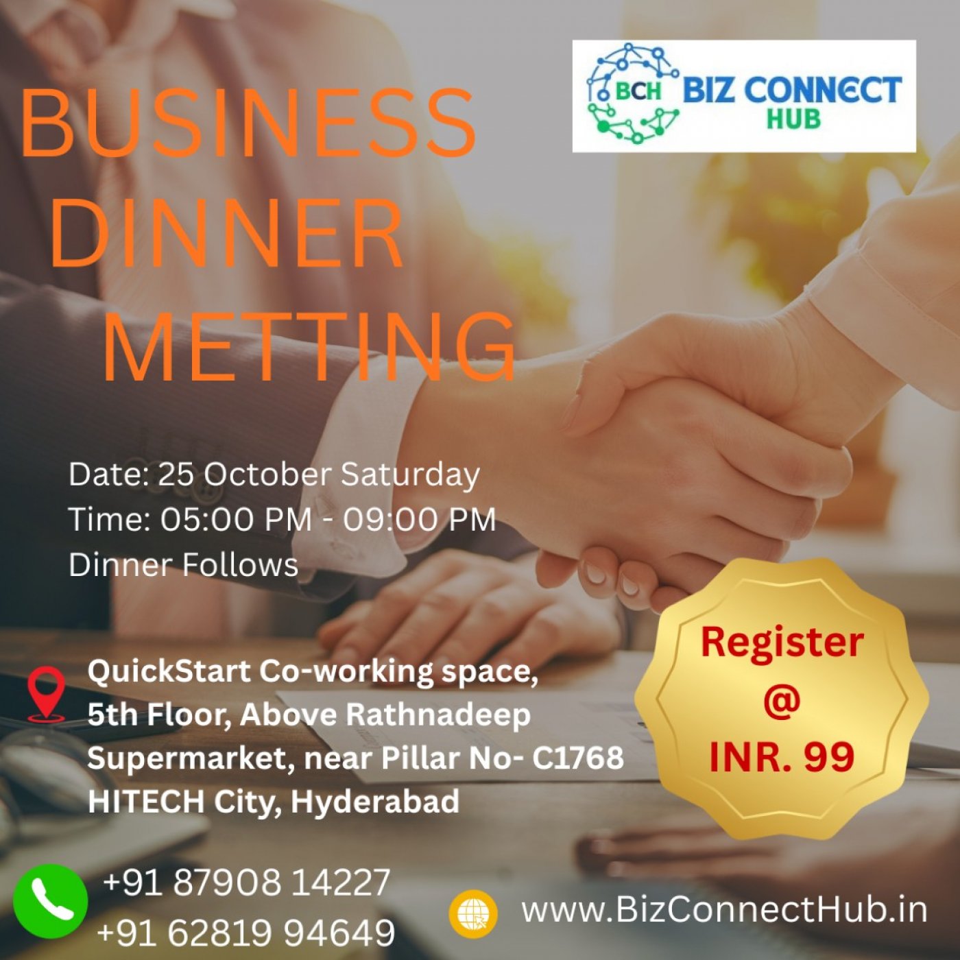 Business Dinner Meet Up