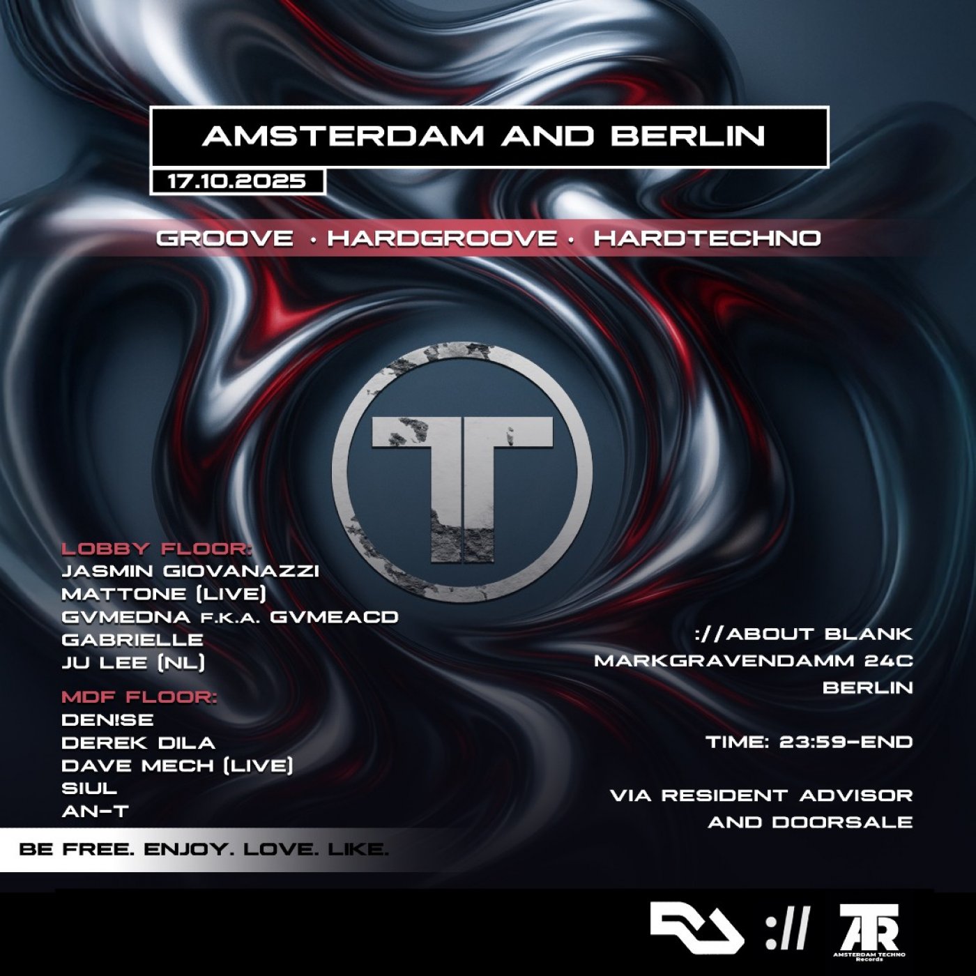 Amsterdam Techno Records and :\/\/about blank on Friday's [Amsterdam and Berlin]