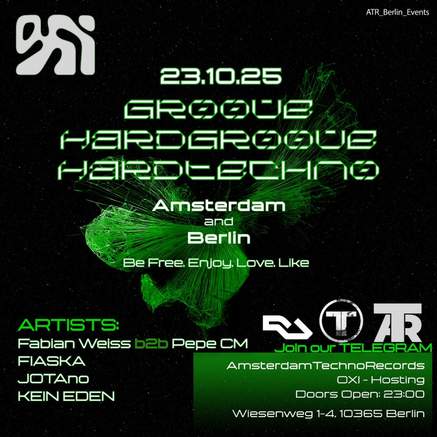 Amsterdam Techno Records - OXI on Thursday's [Amsterdam and Berlin] - SEASON CLOSING