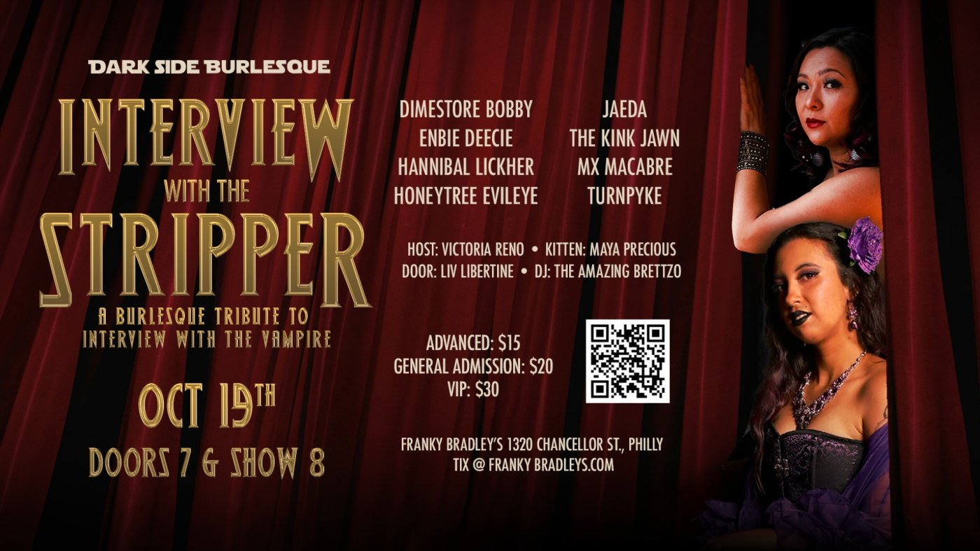 Dark Side Burlesque presents Interview with the Stripper: A Tribute to Interview with the Vampire