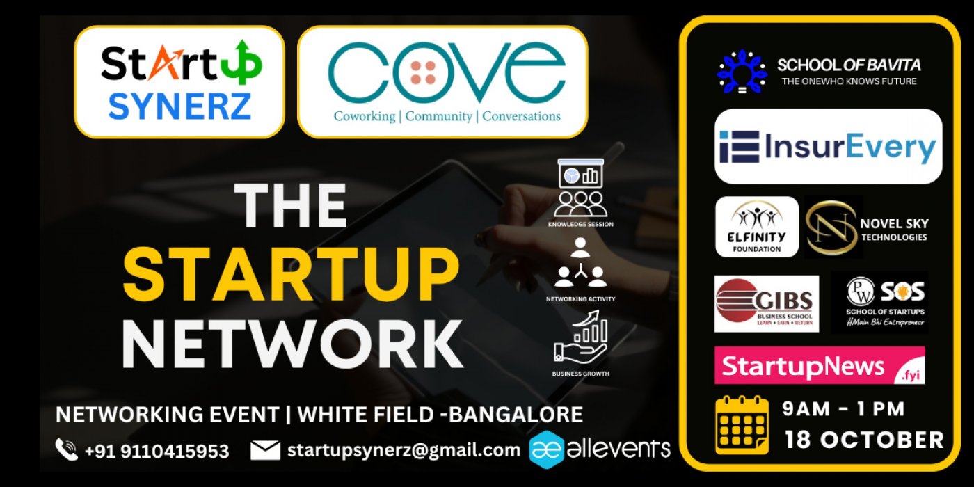 The Startup Network Event \u2013 Bengaluru Edition | Networking Event - Founders Startups  Entrepreneurs