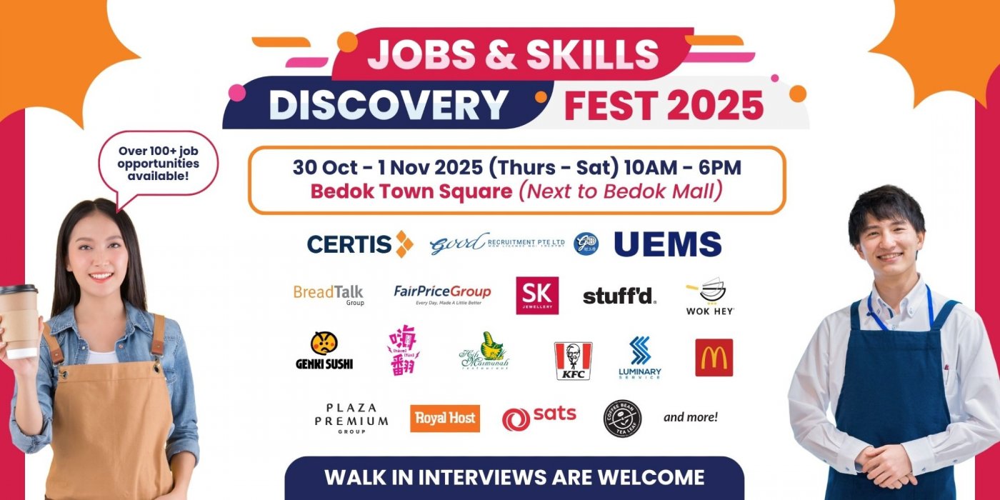 Jobs & Skills Discovery Fest 2025 @ Bedok Town Square