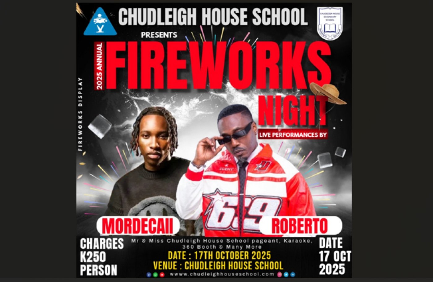 CHUDLEIGH HOUSE ANNUAL FIREWORKS NIGHT, Chudleigh House School, Lusaka ...