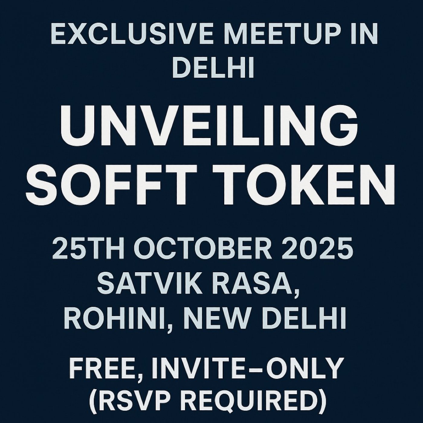 Exclusive Founders & Investors Meetup for exploring WEB3 & Crypto - SOFFT Token