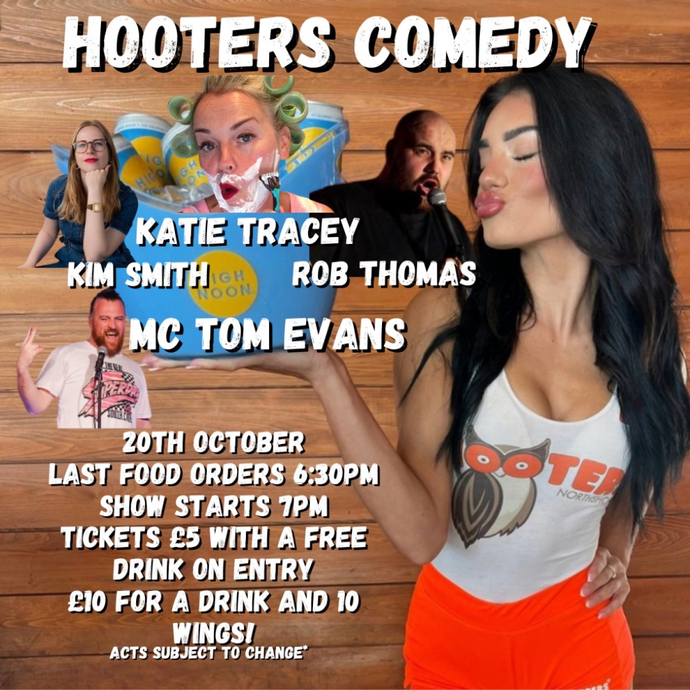 Hooters Monday Comedy