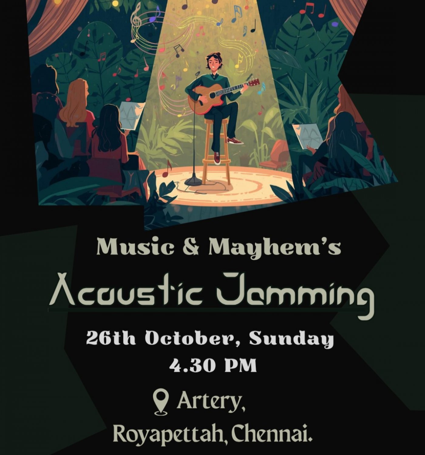'Music & Mayhem' presenting 'Acoustic Jamming' : 26th October, 2025