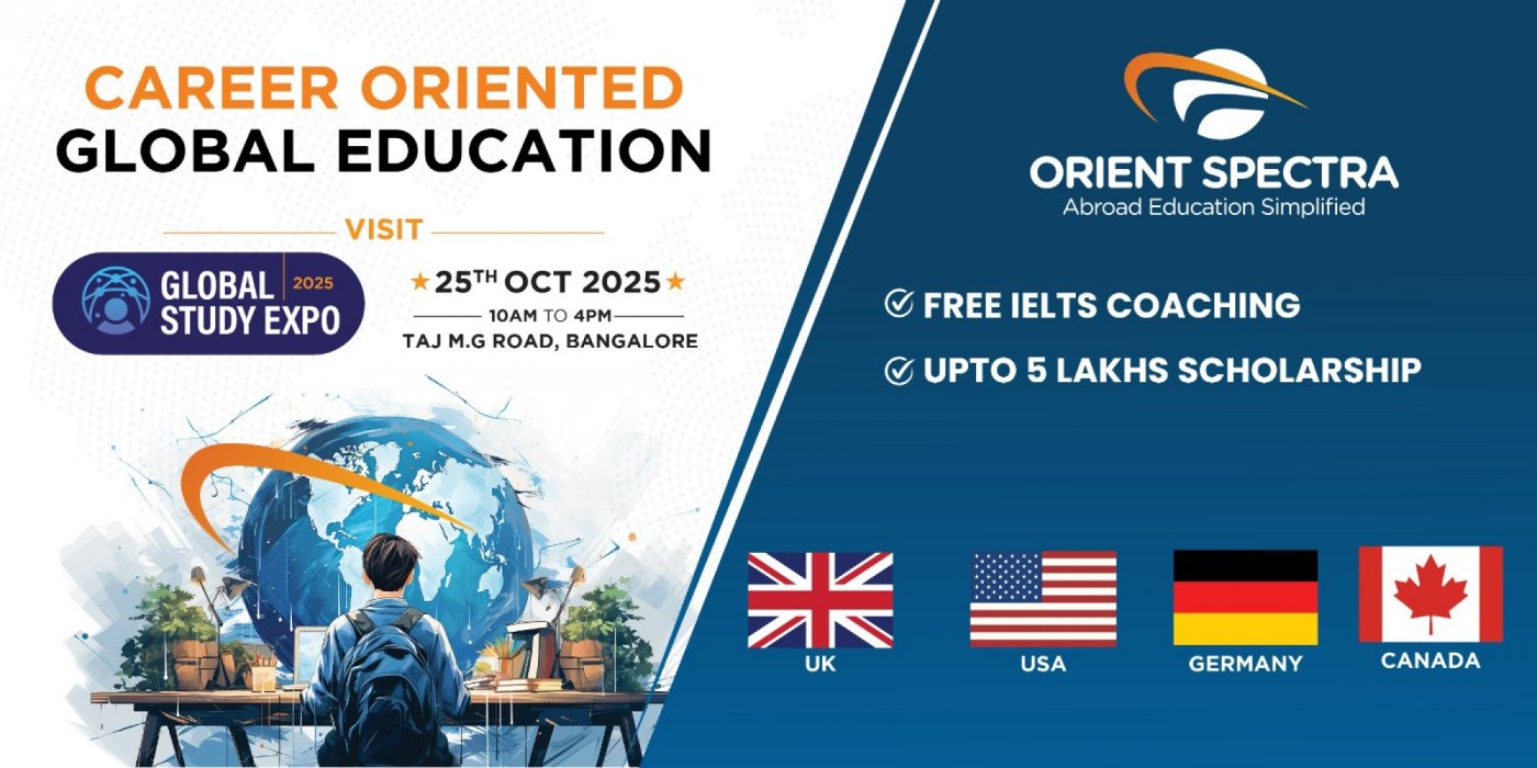 Bangalore Study Abroad Fair | Get Expert Guidance + 5 Lac Scholarship | Register Free
