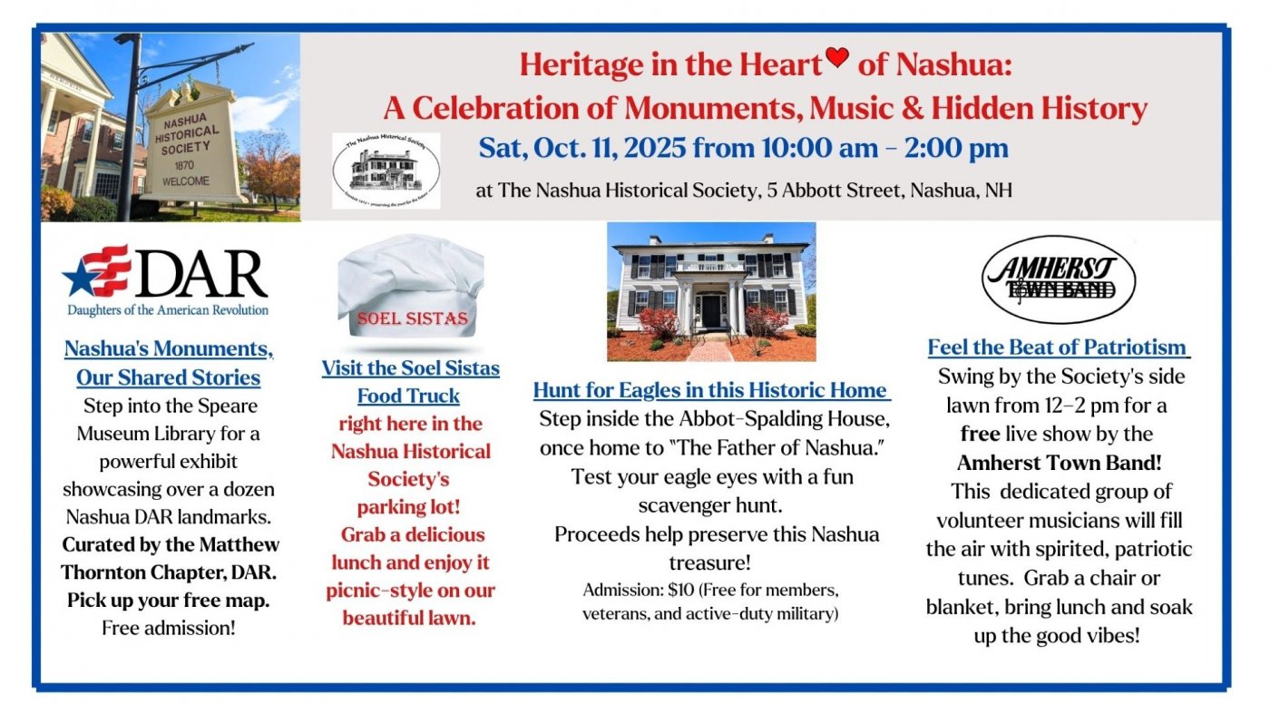 Heritage in the Heart of Nashua: A Celebration of Monuments, Music & Hidden History