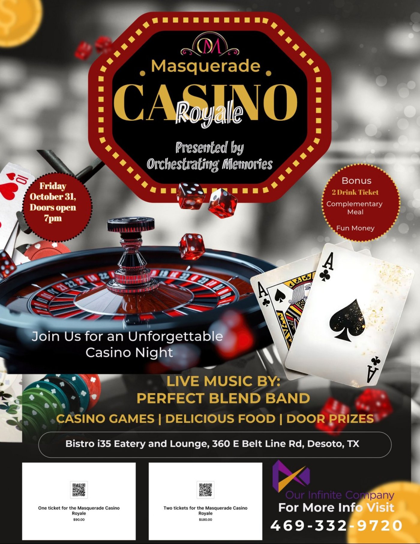 OM Event Center's Casino Masquerade Royale Event