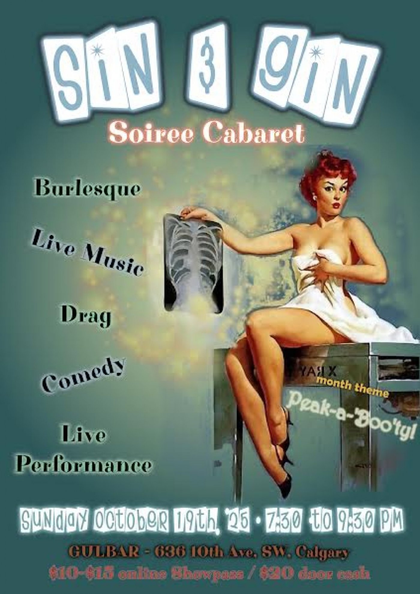 Sin & Gin Soiree Cabaret - 'Peak-a'Boo'ty!'