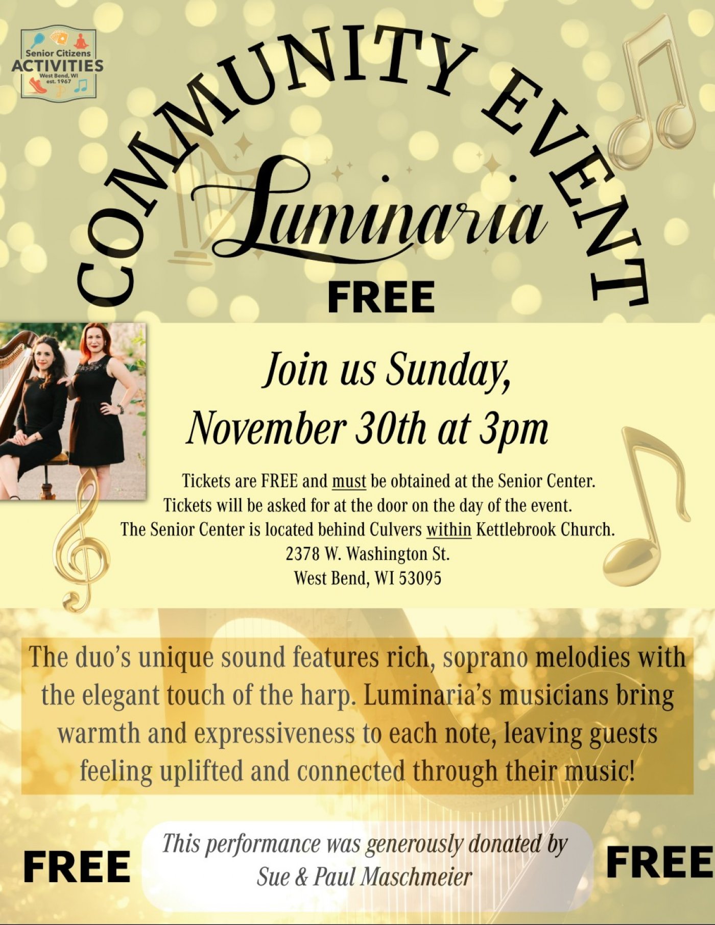 Luminaria Concert - Communitywide Holiday Invitation