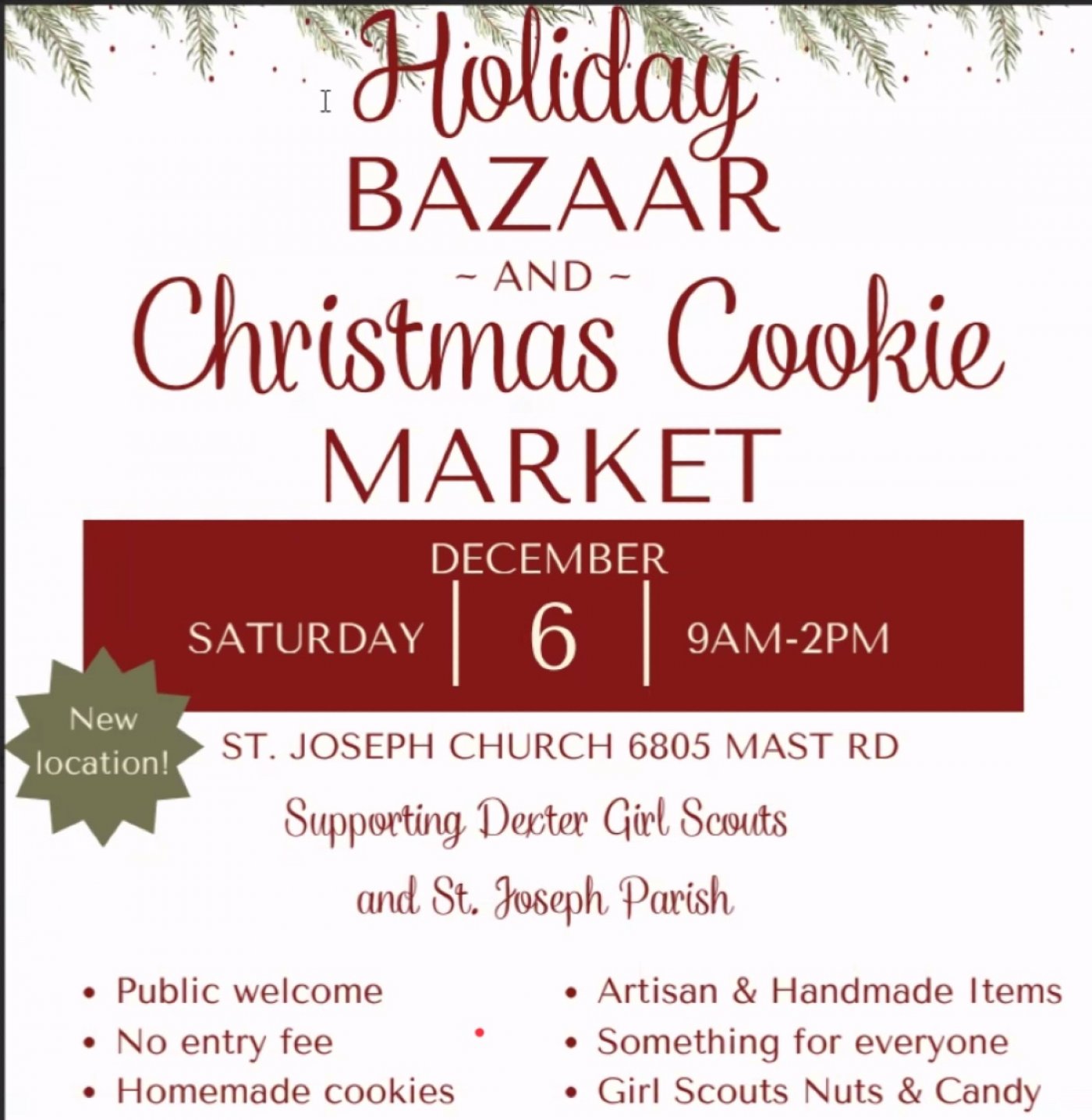 Holiday Bazaar and Christmas Cookie Market
