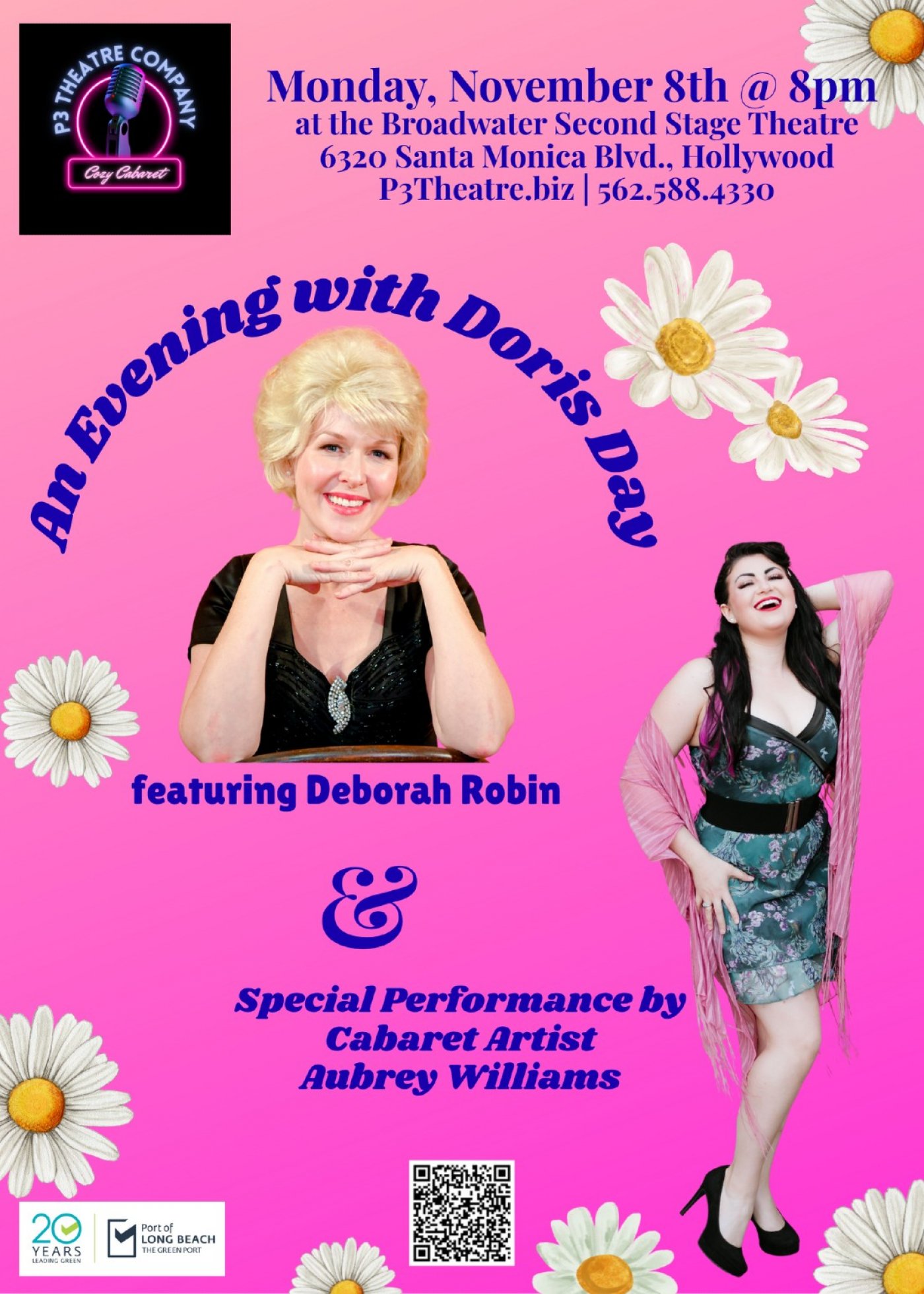 P3\u2019s Cozy Cabaret \u2013 An Evening with Doris Day and Cabaret Star Aubrey Williams