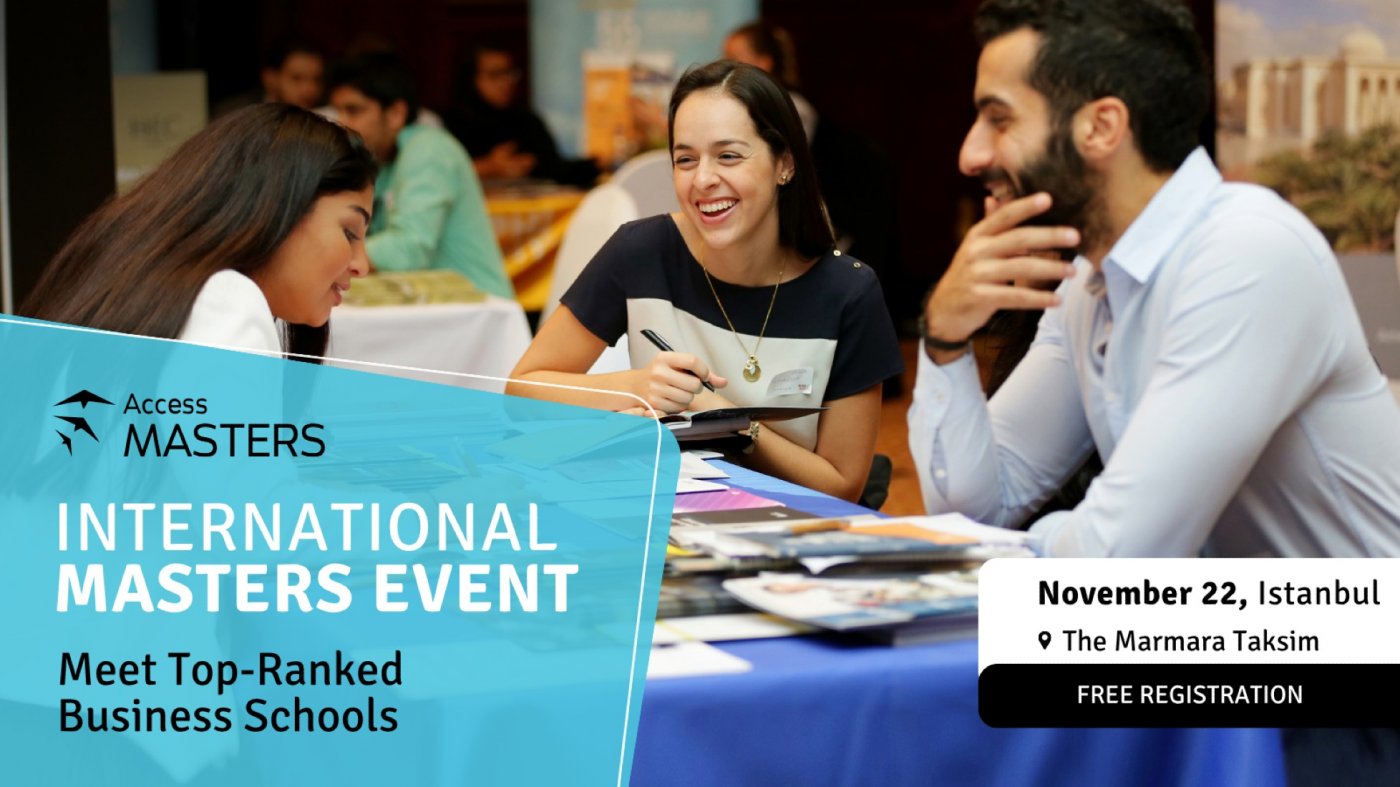 MEET TOP INTERNATIONAL BUSINESS SCHOOLS ON 22 NOVEMBER IN ISTANBUL