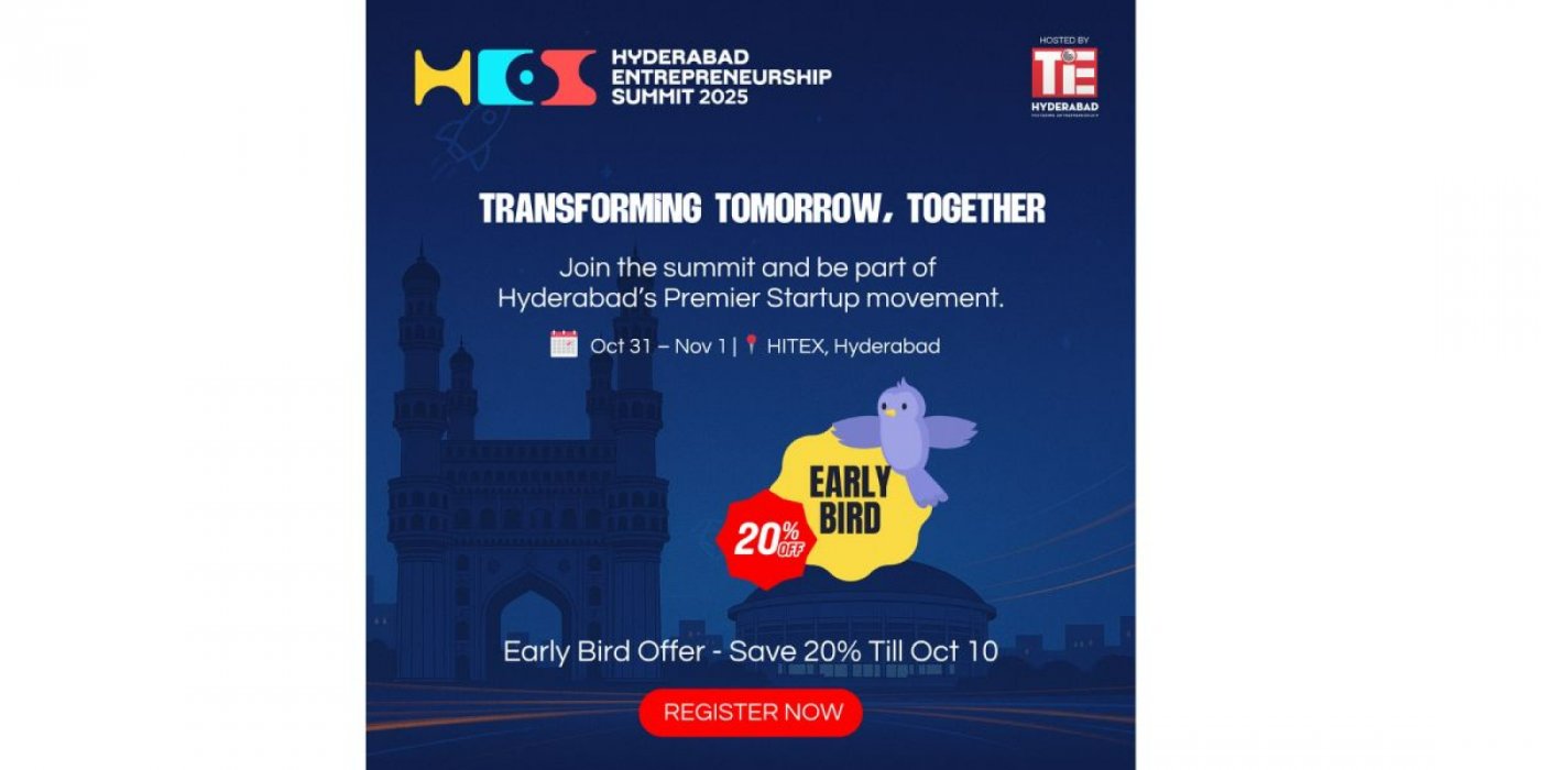 Hyderabad\u2019s Biggest Startup & Innovation Summit \u2013 20% Off Ends in 24 Hours!