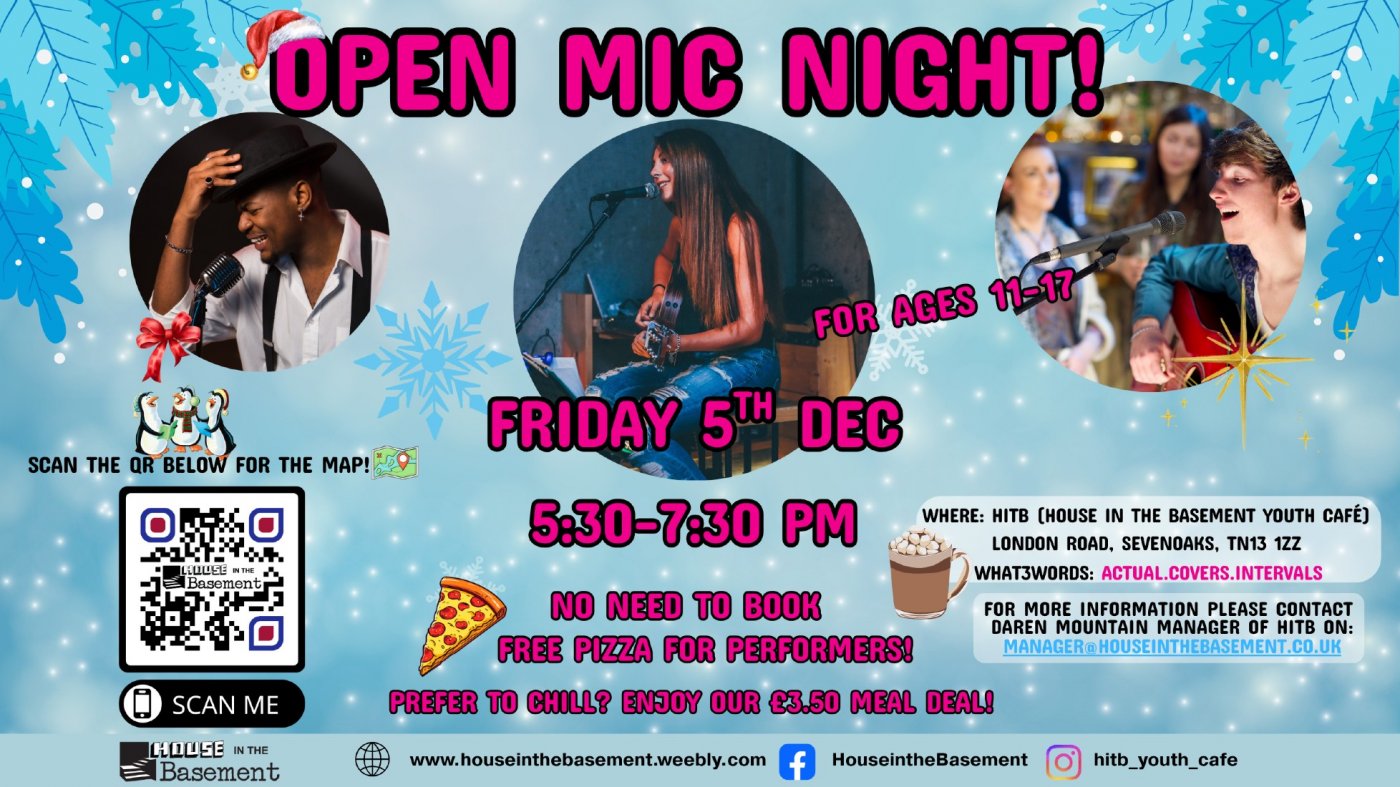 Open Mic Night \u2013 A Fun Evening for Young People!