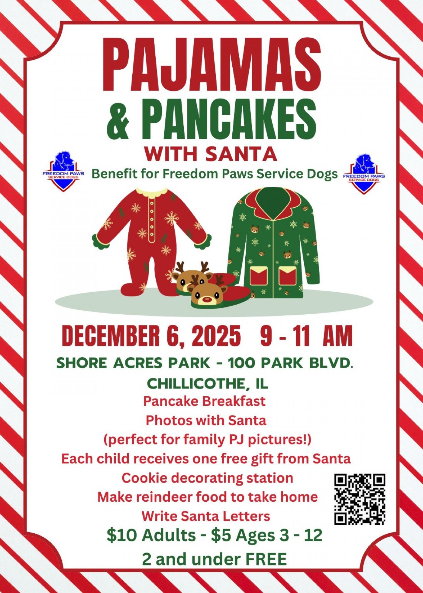 Pajamas and Pancakes with Santa