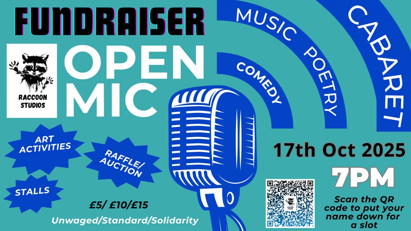 Raccoon Studios Fundraiser: Open Mic