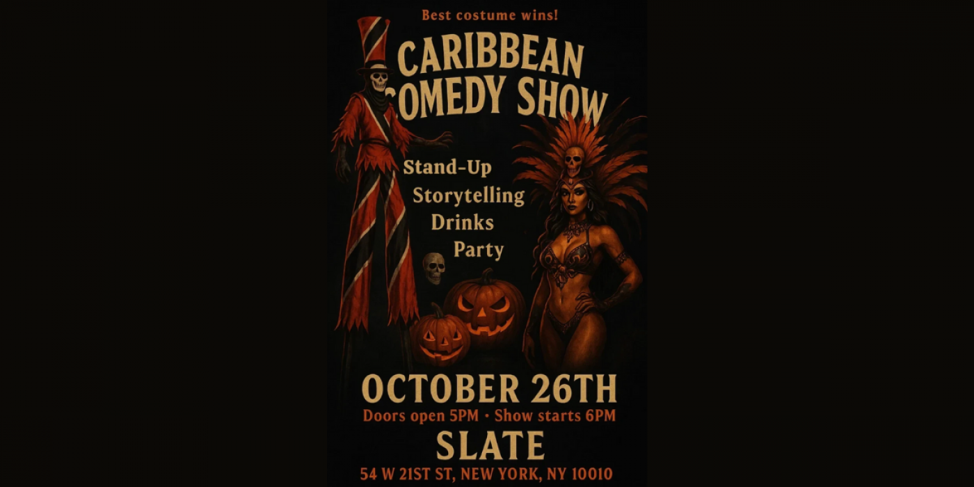 Attend the Don\u2019t Pass the Peppa Sauce Caribbean Comedy Show at Slate on 10\/26