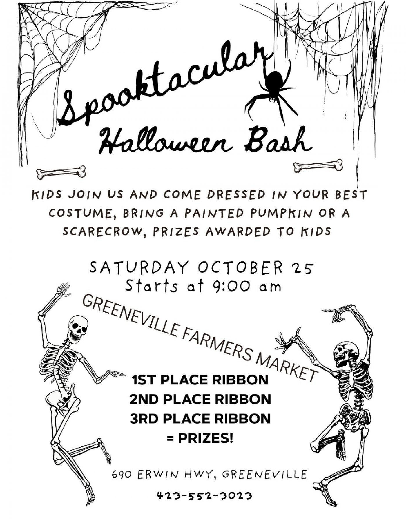 Greeneville Farmers Market Spooktacular Halloween Bash
