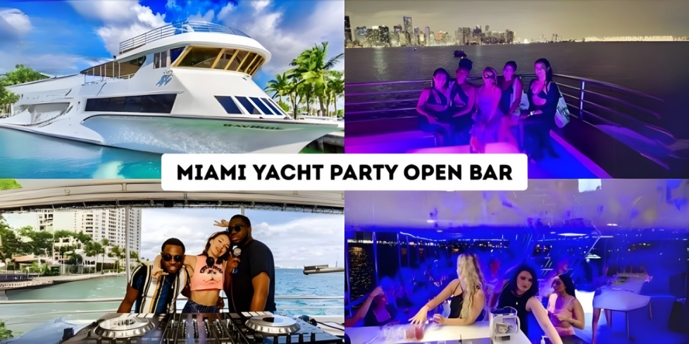 Miami Yacht Party Open Bar