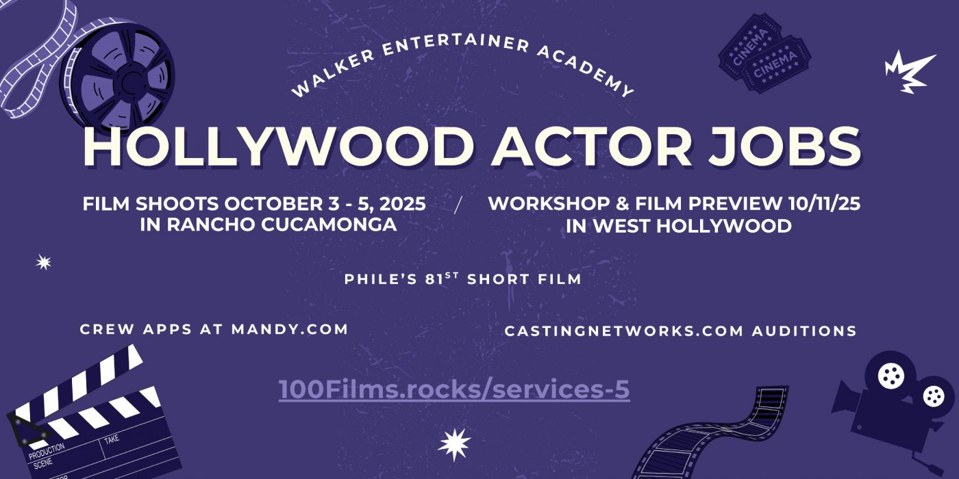 Hollywood Actor Jobs Workshop & Film
