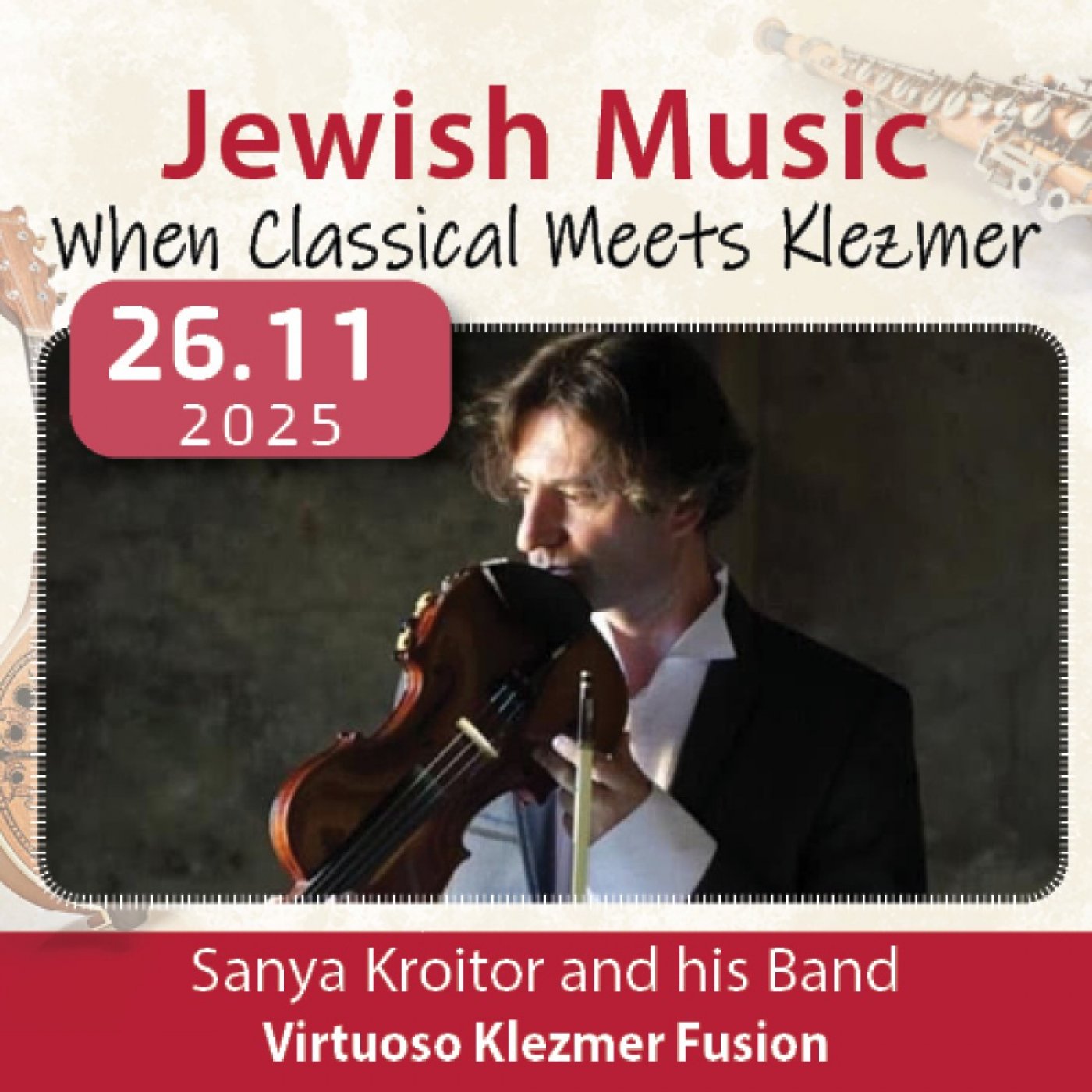 Virtuoso Klezmer Fusion with Sanya Kroitor and his Band