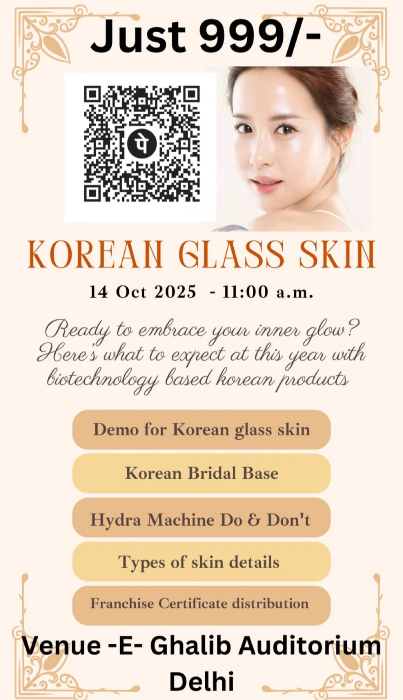 Korean Glass Skin Training at Delhi