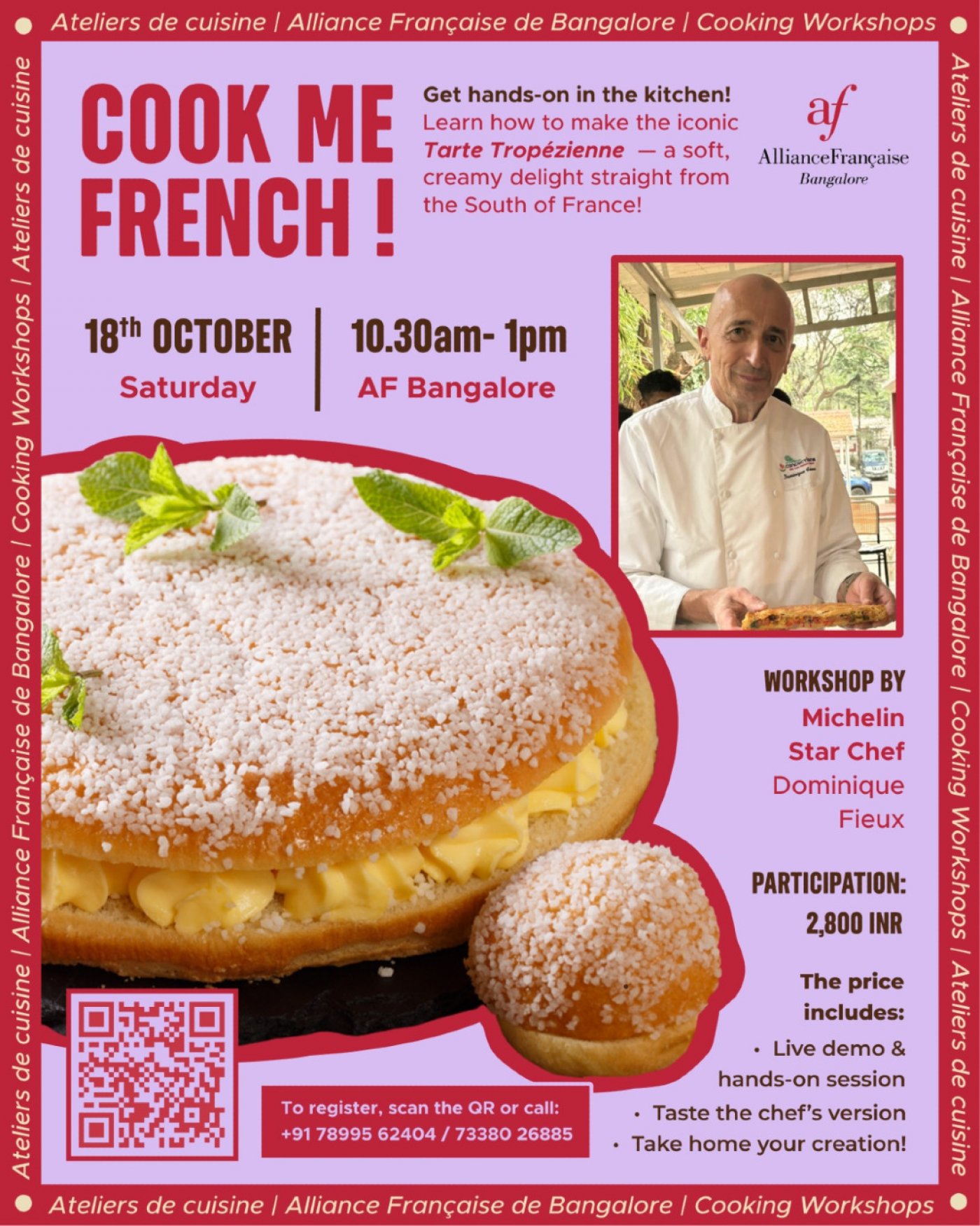 Cook Me French - Saturday 18th October - Alliance Fran\u00e7aise de Bangalore