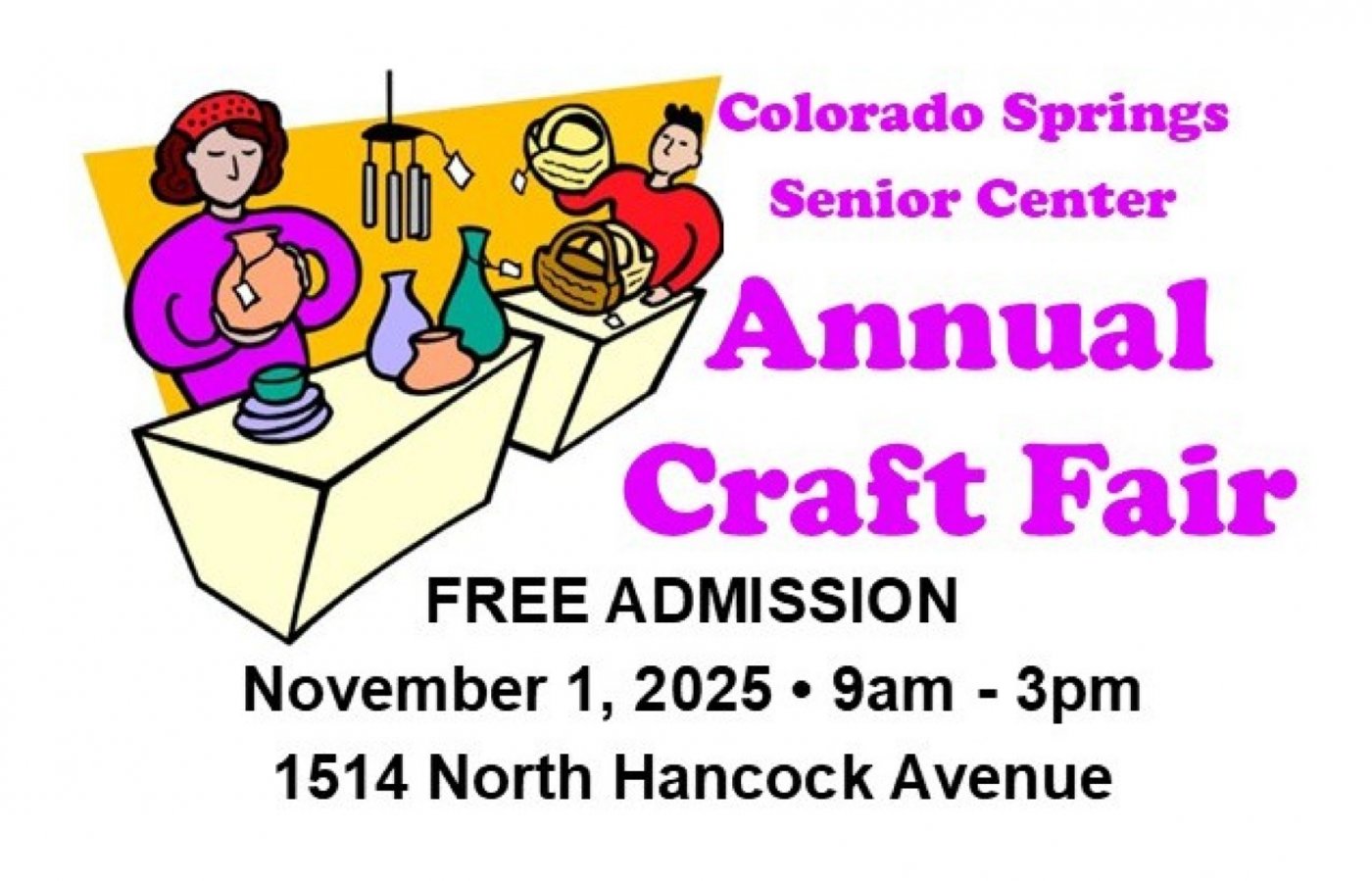 31st Annual Colorado Springs Senior Center Craft Fair