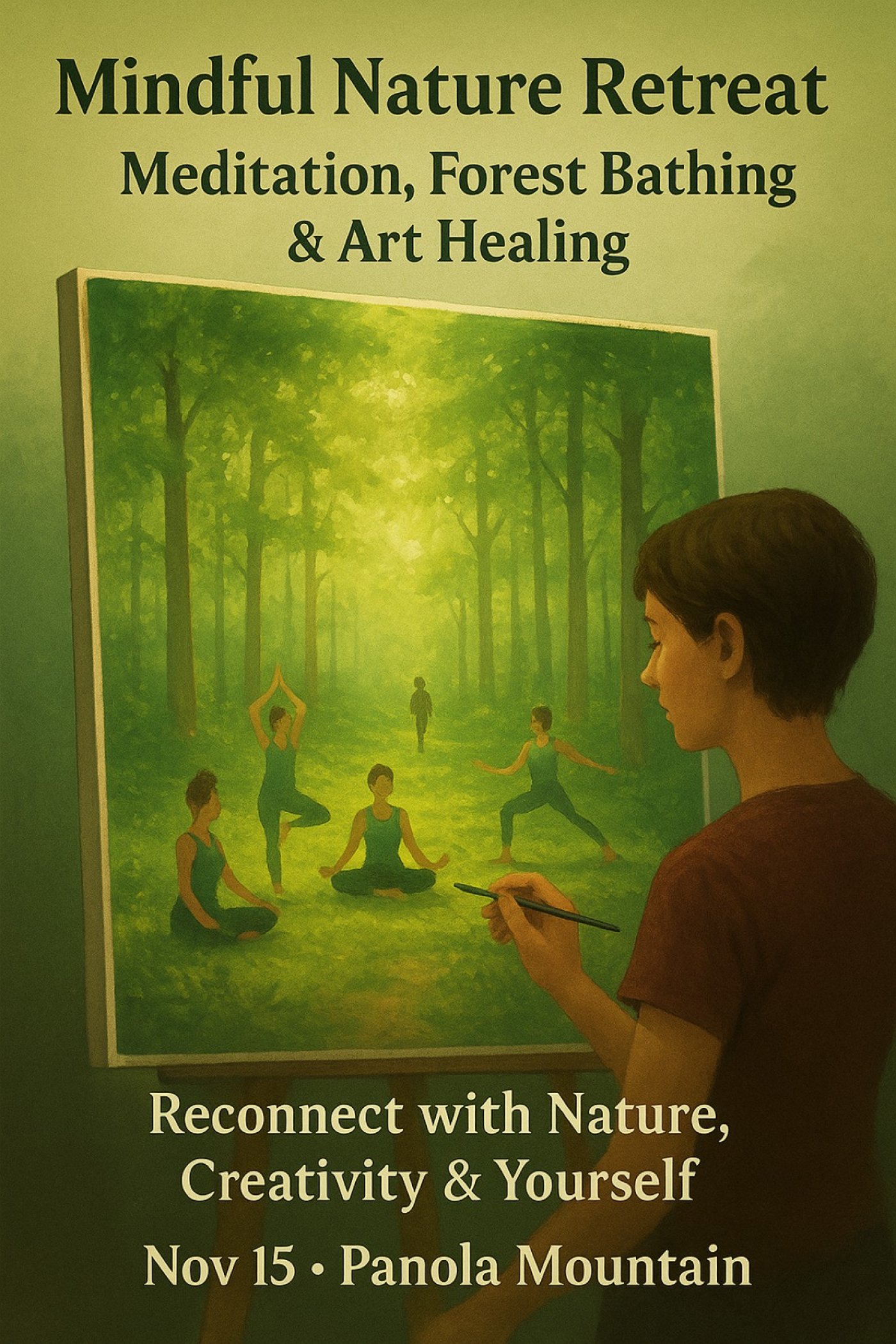 Mindful Nature Retreat: Meditation, Forest Bathing & Art Healing
