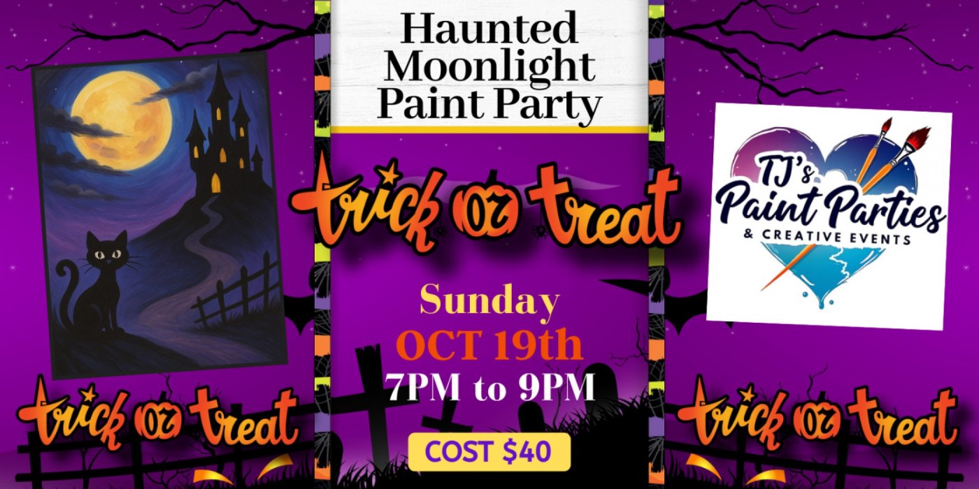 Paint Night: Haunted Moonlight at Sagebrush | Saguaro (Tucson, AZ)