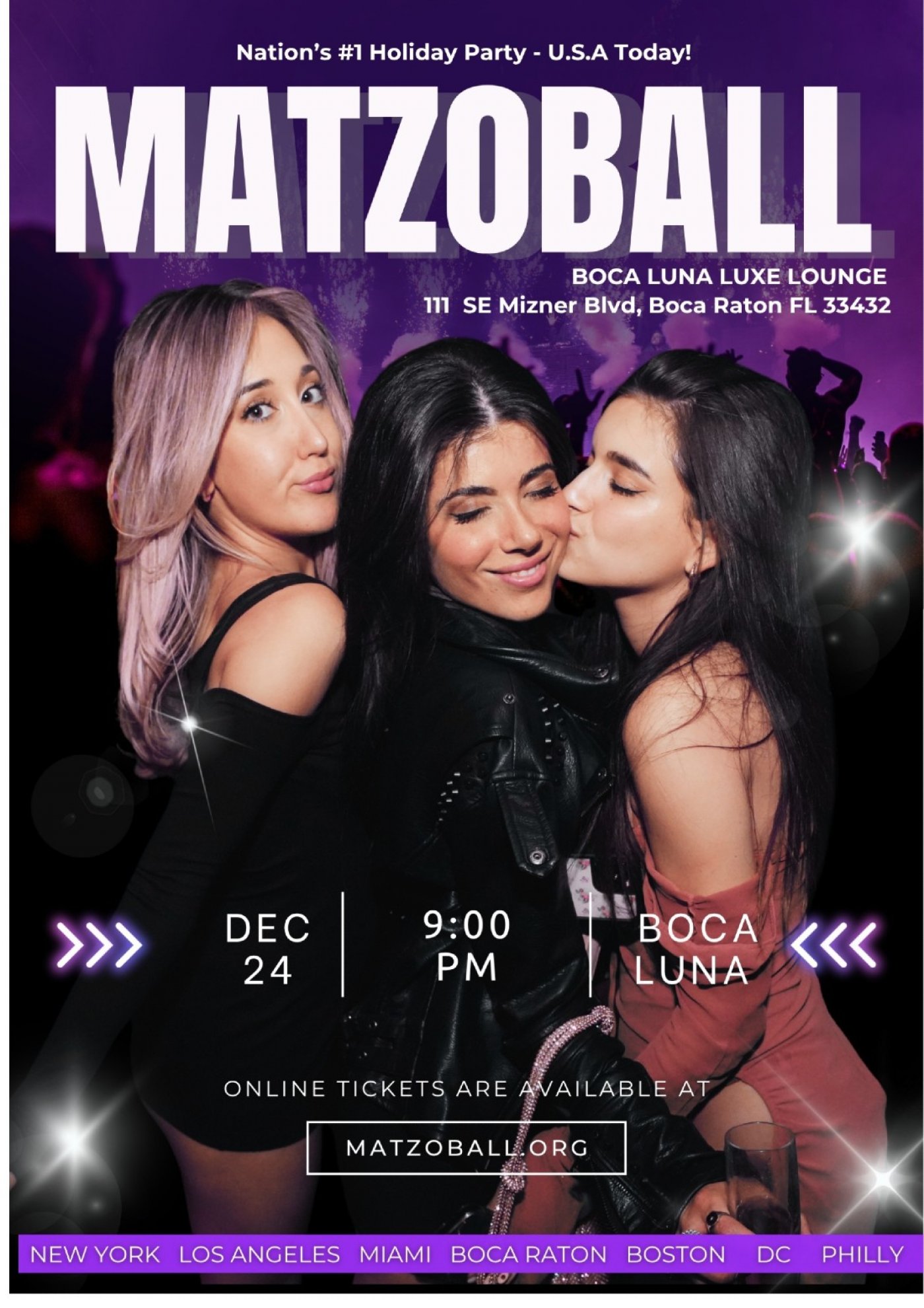MATZOBALL\u00ae BOCA RATON XMAS EVE ages 21-49 December 24, 2025