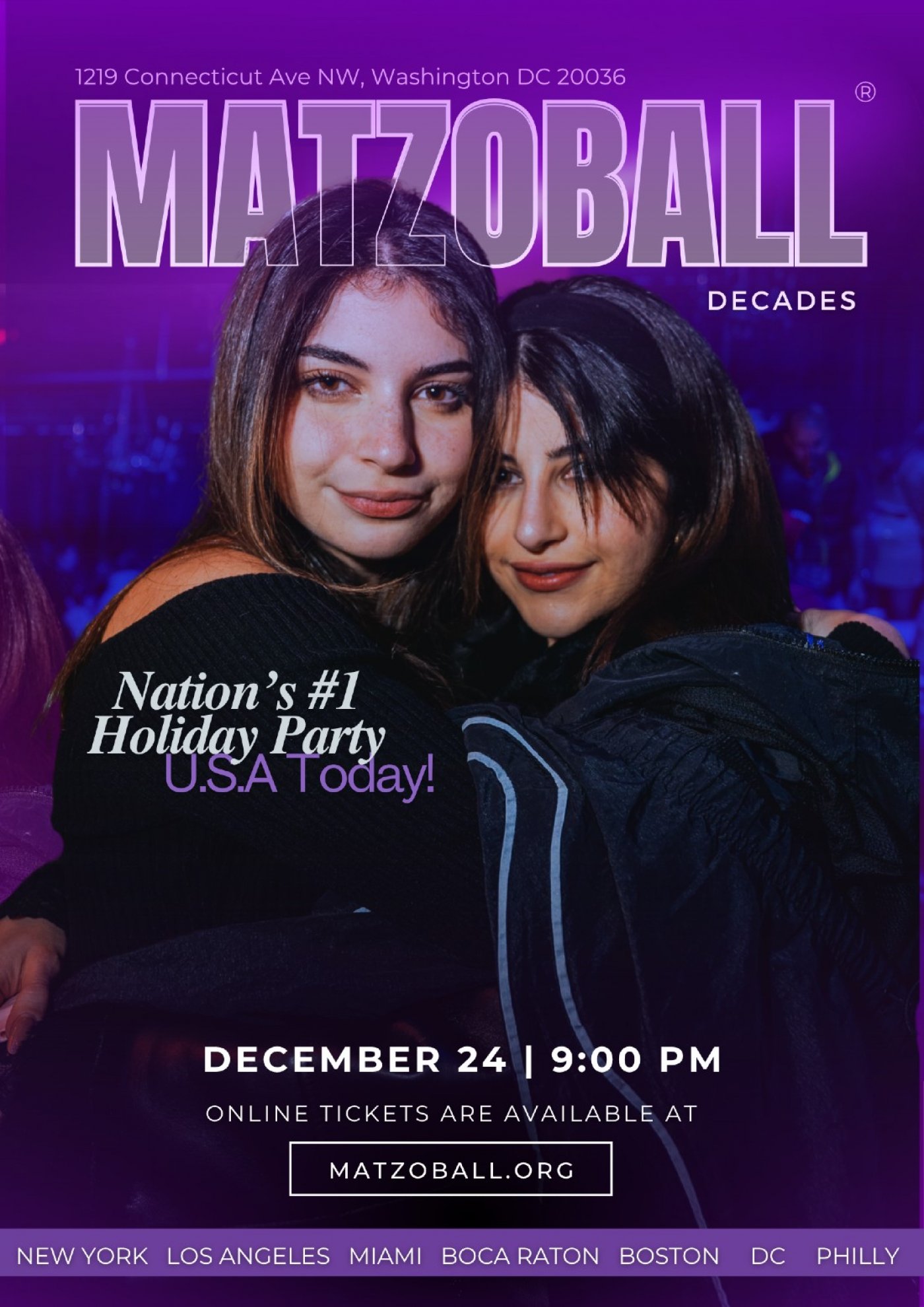 MATZOBALL\u00ae WASHINGTON DC XMAS EVE ages 21-49 December 24, 2025