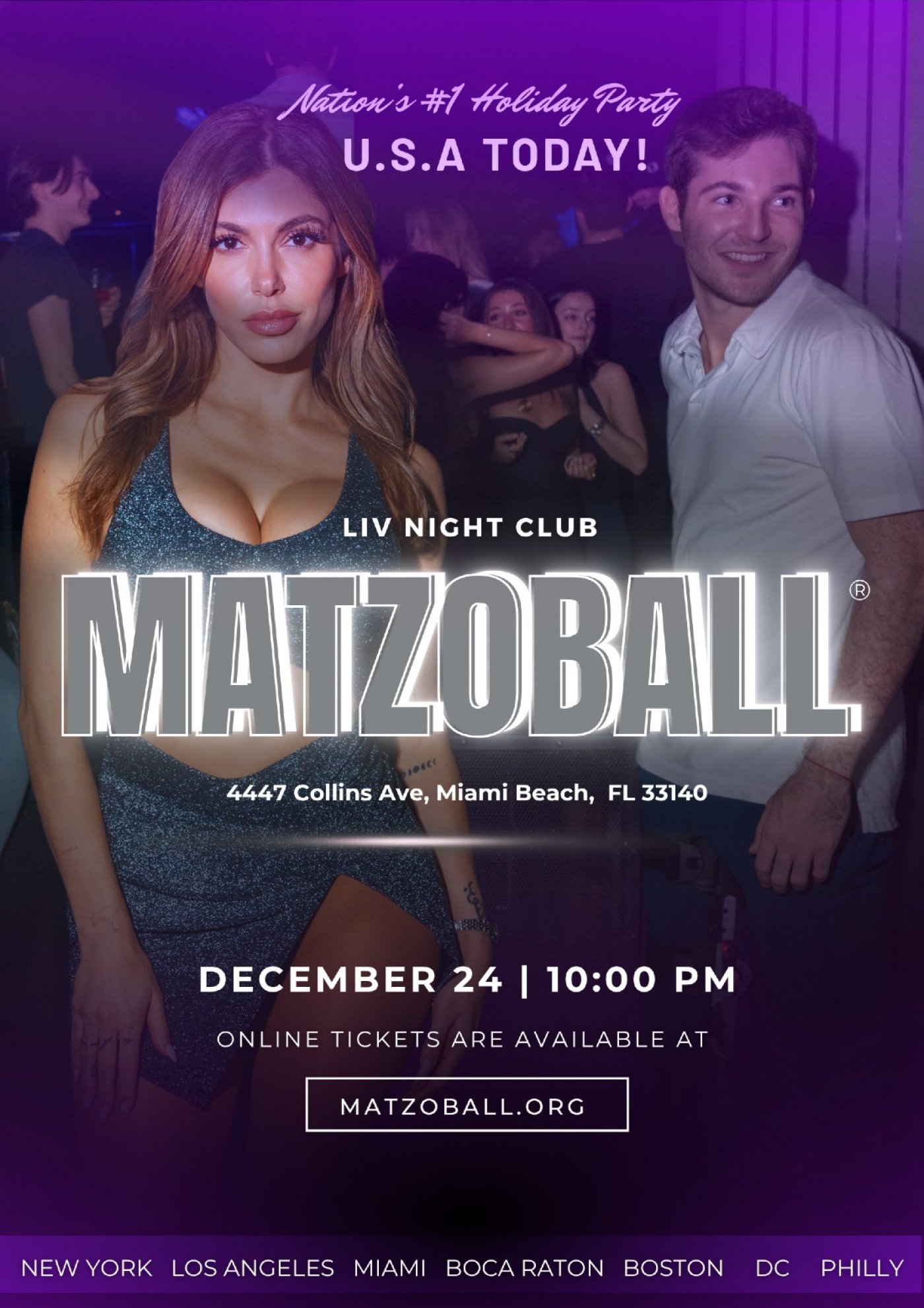 MATZOBALL\u00ae MIAMI XMAS EVE ages 21-49 December 24, 2025