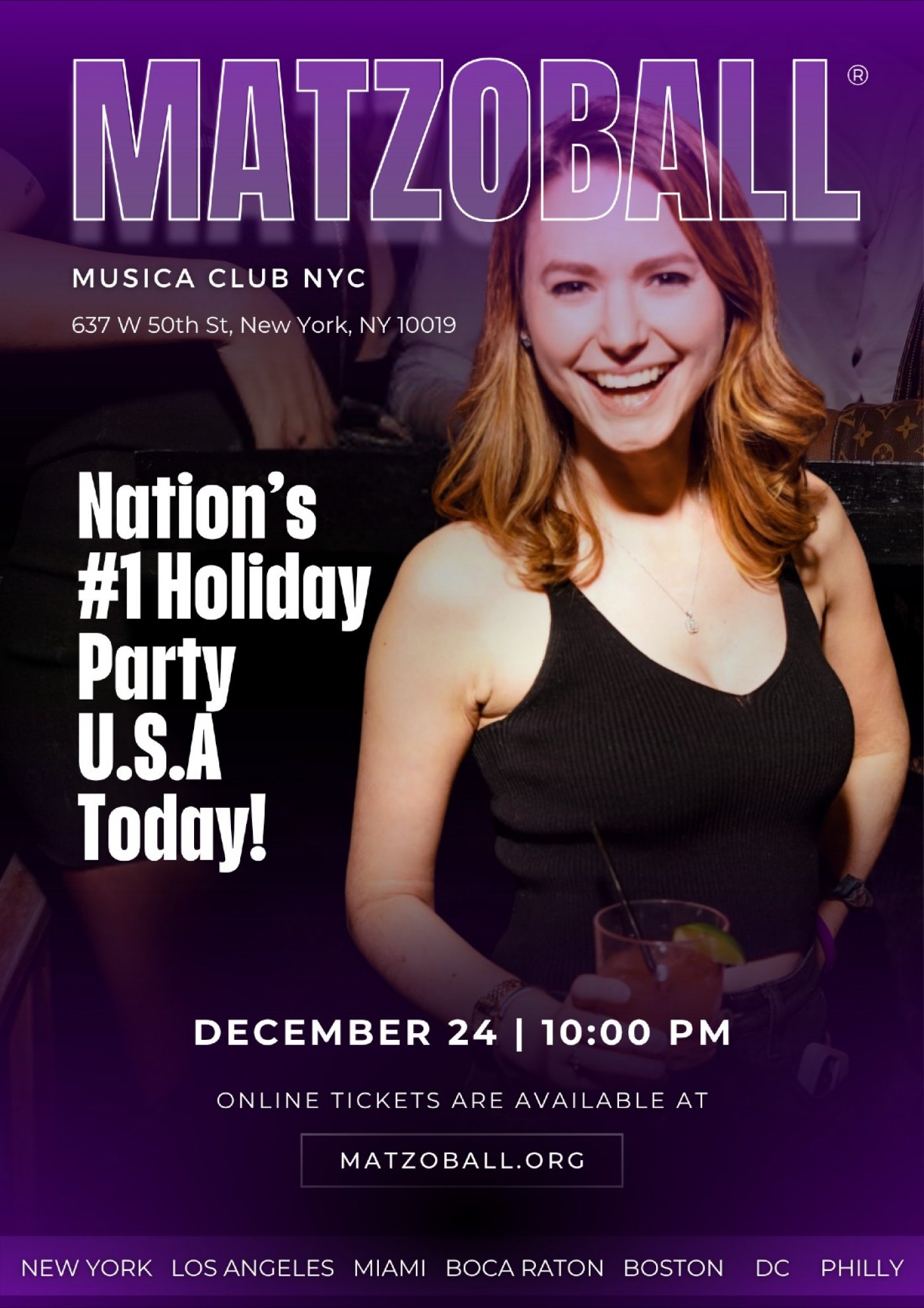 MATZOBALL\u00ae NEW YORK XMAS EVE ages 21-49 December 24, 2025