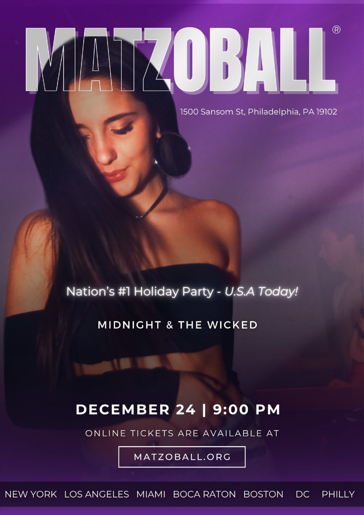 MATZOBALL\u00ae PHILLY EVE ages 21-49 December 24, 2025