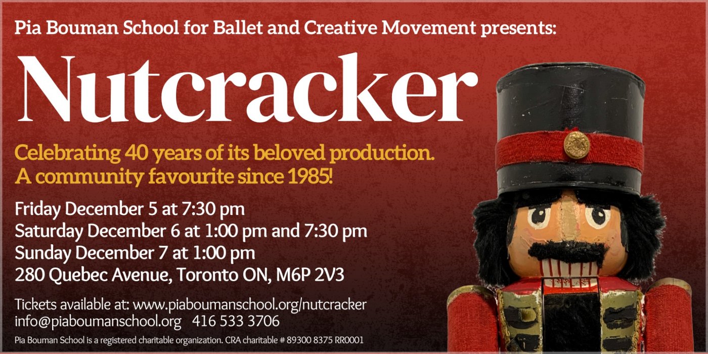 Pia Bouman School presents: Nutcracker