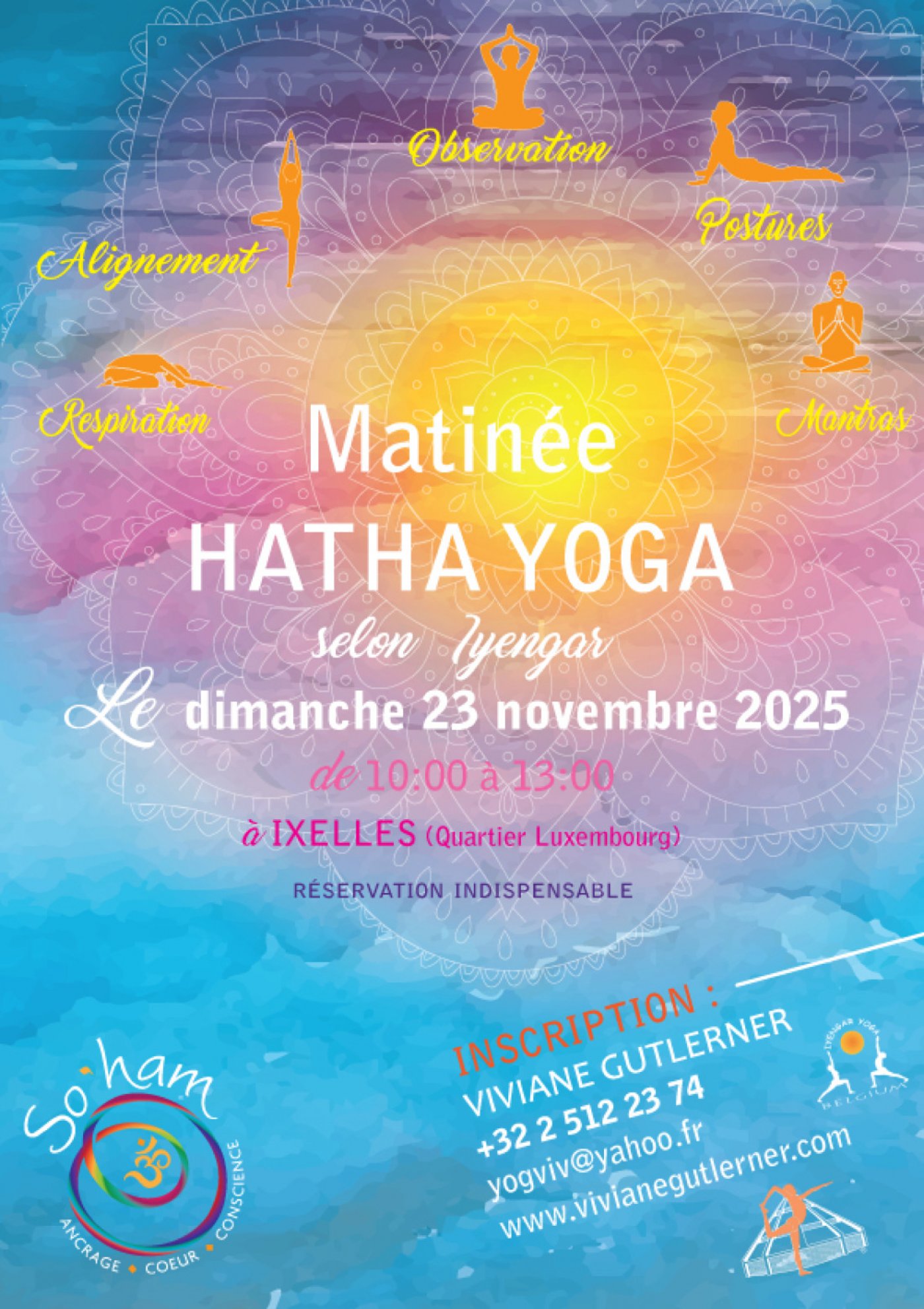 Yoga Hatha Iyengar - un dimanche matin avec Viviane Gutlerner