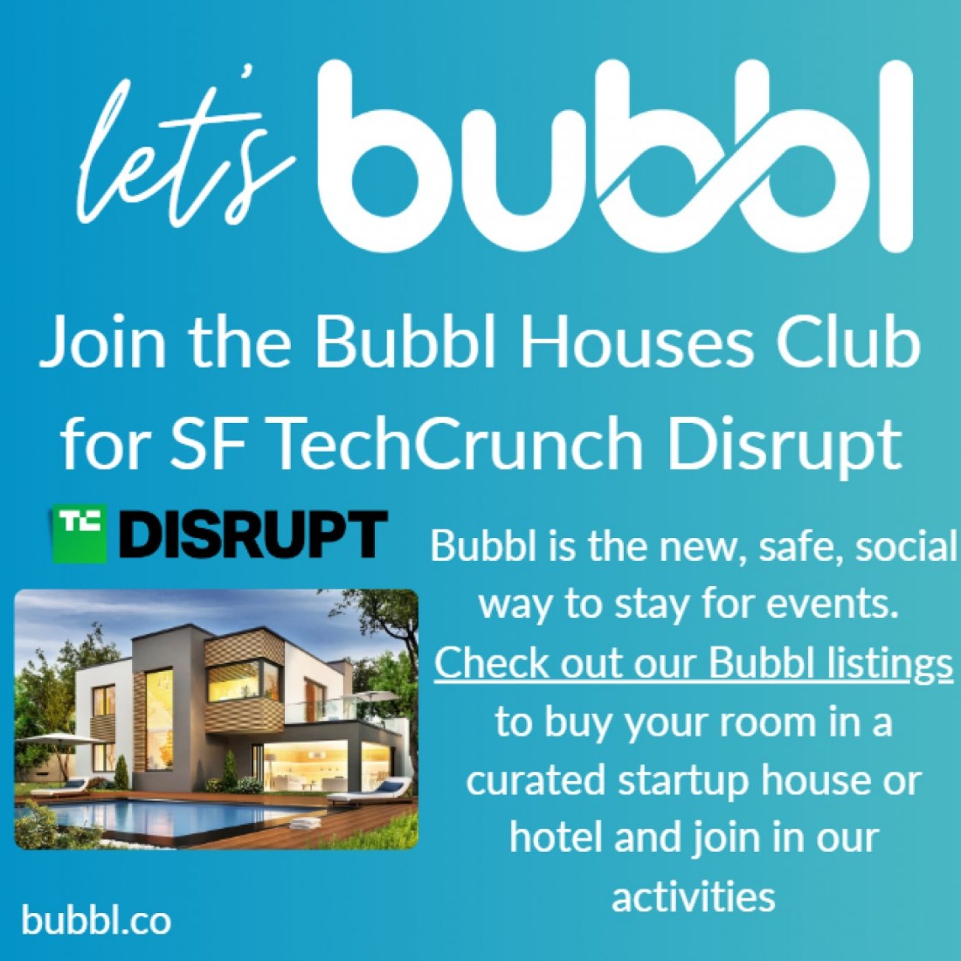 Bubbl Club Social House Stays - #TCD2025