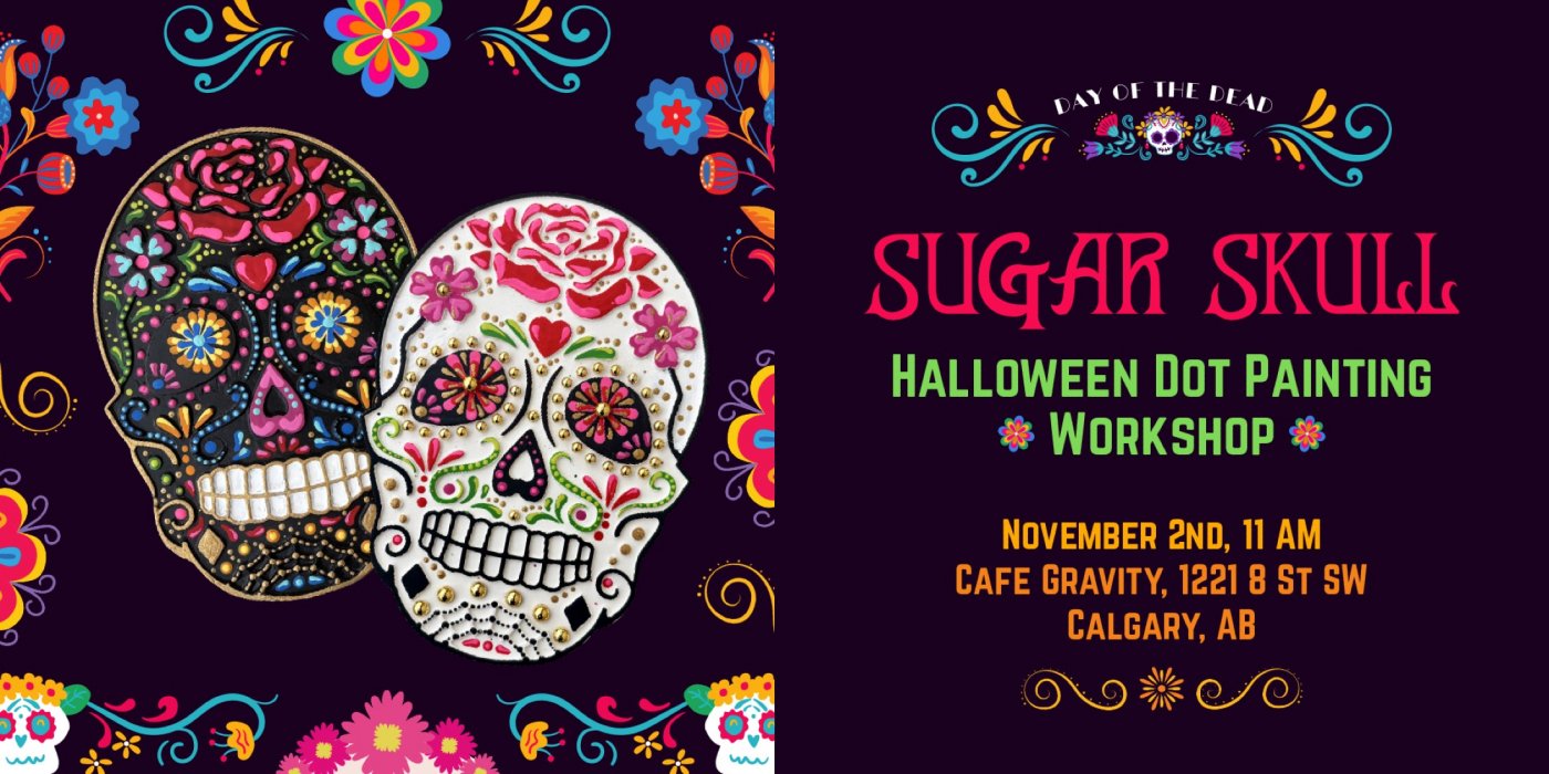 Sugar Skull: Halloween Dot Painting Workshop