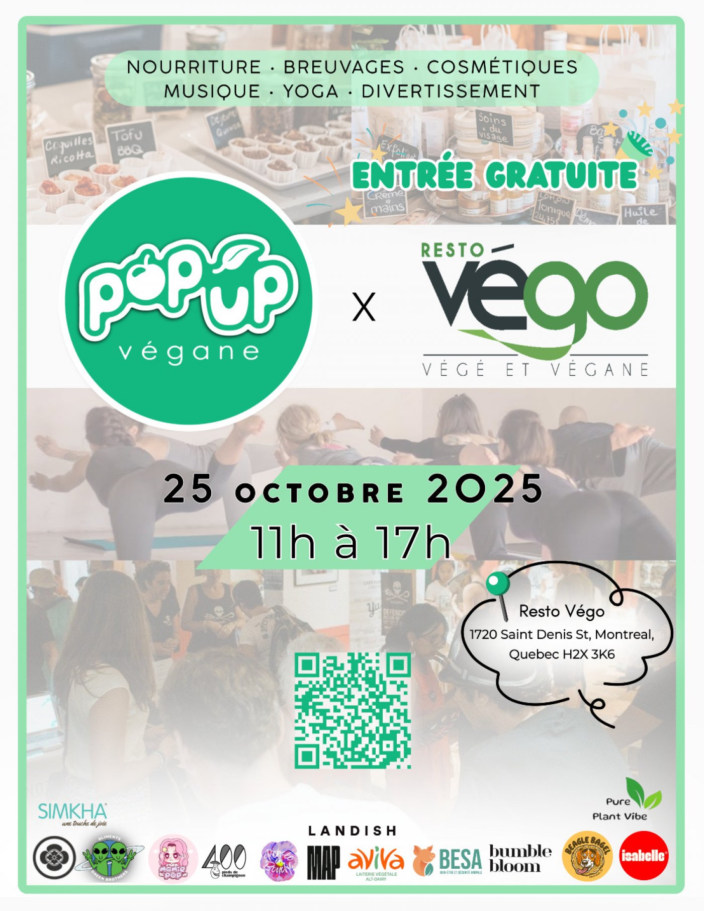 Pop-Up V\u00e9gane au Resto V\u00e9go le 25 octobre