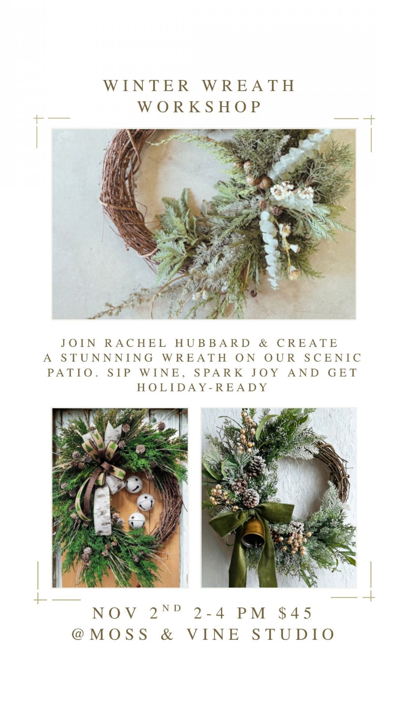 Winter Wreath Craft & Sip Workshop